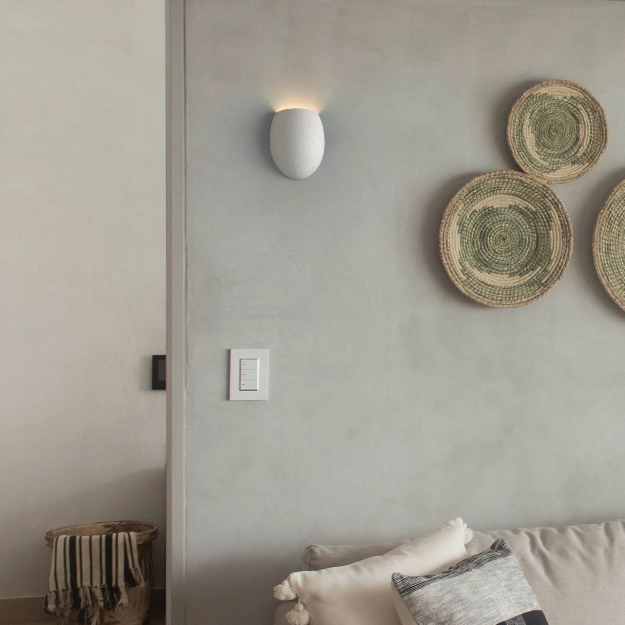 Aplique de pared cemento "Semba" - 3 colores - 1 x G9