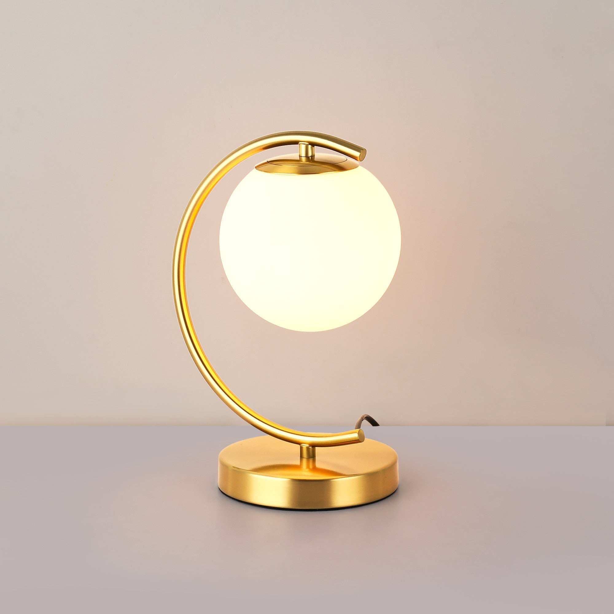 Lámpara de mesa bola cristal "San"