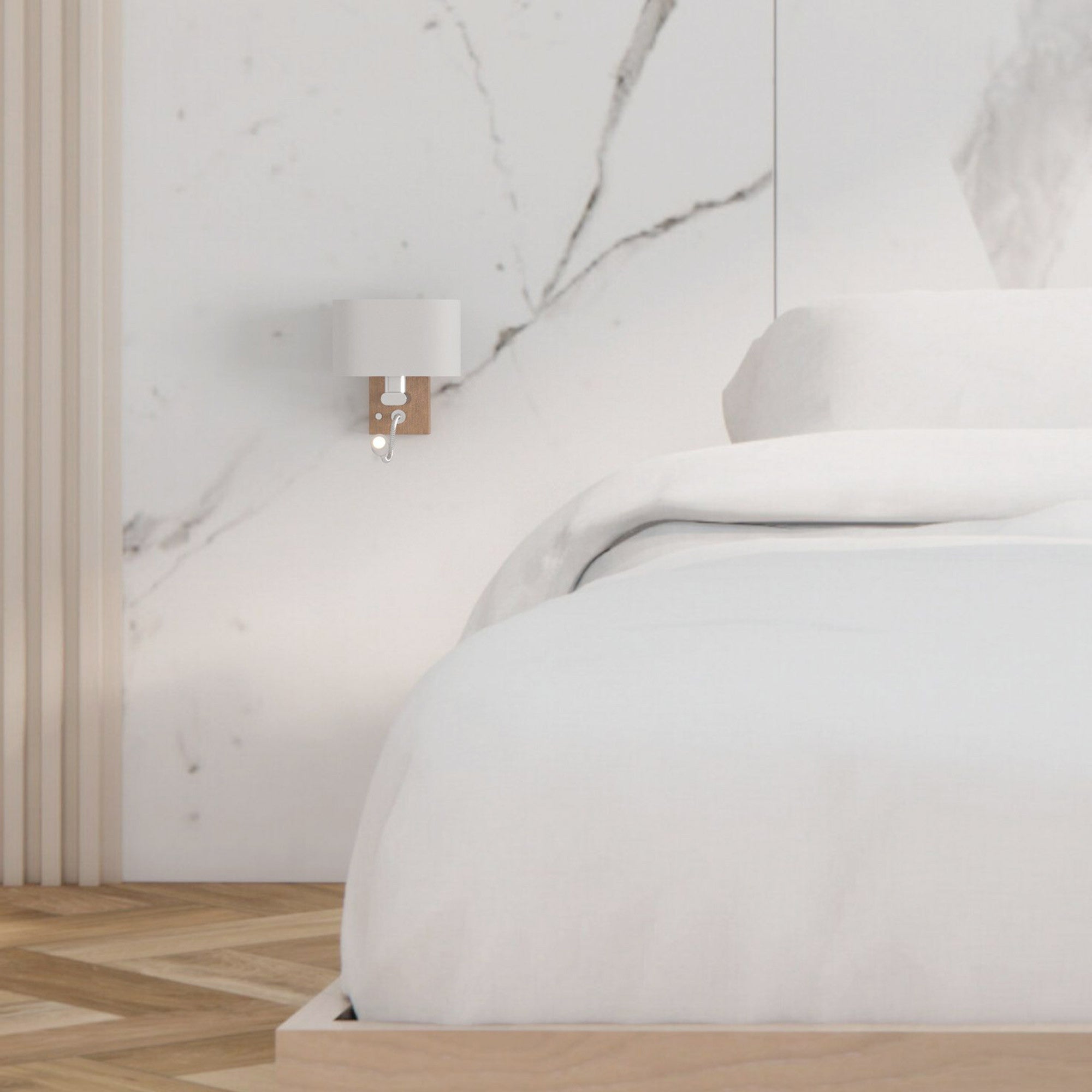 Aplique de pared con foco LED para lectura "Arti" - E27 + 3W
