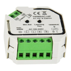 Mini Regulador (RF + PUSH) Monocolor Triac 400W max. 230V (1 canal) SUNRICHER - Perfect RF