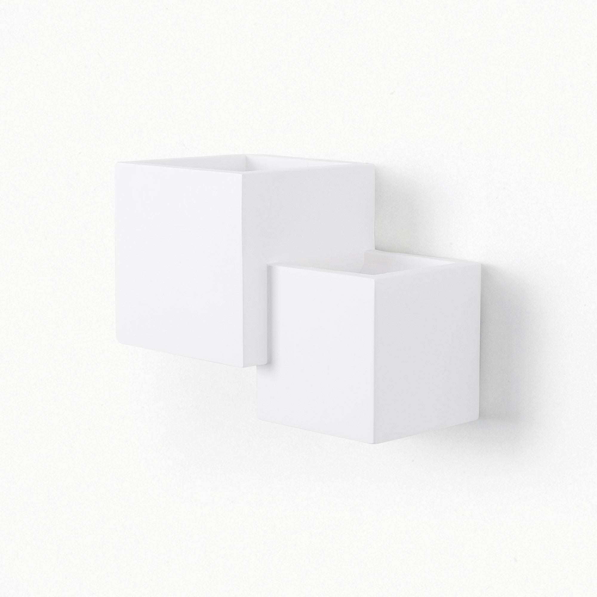 Aplique de pared escayola "Cube" - 2 x G9