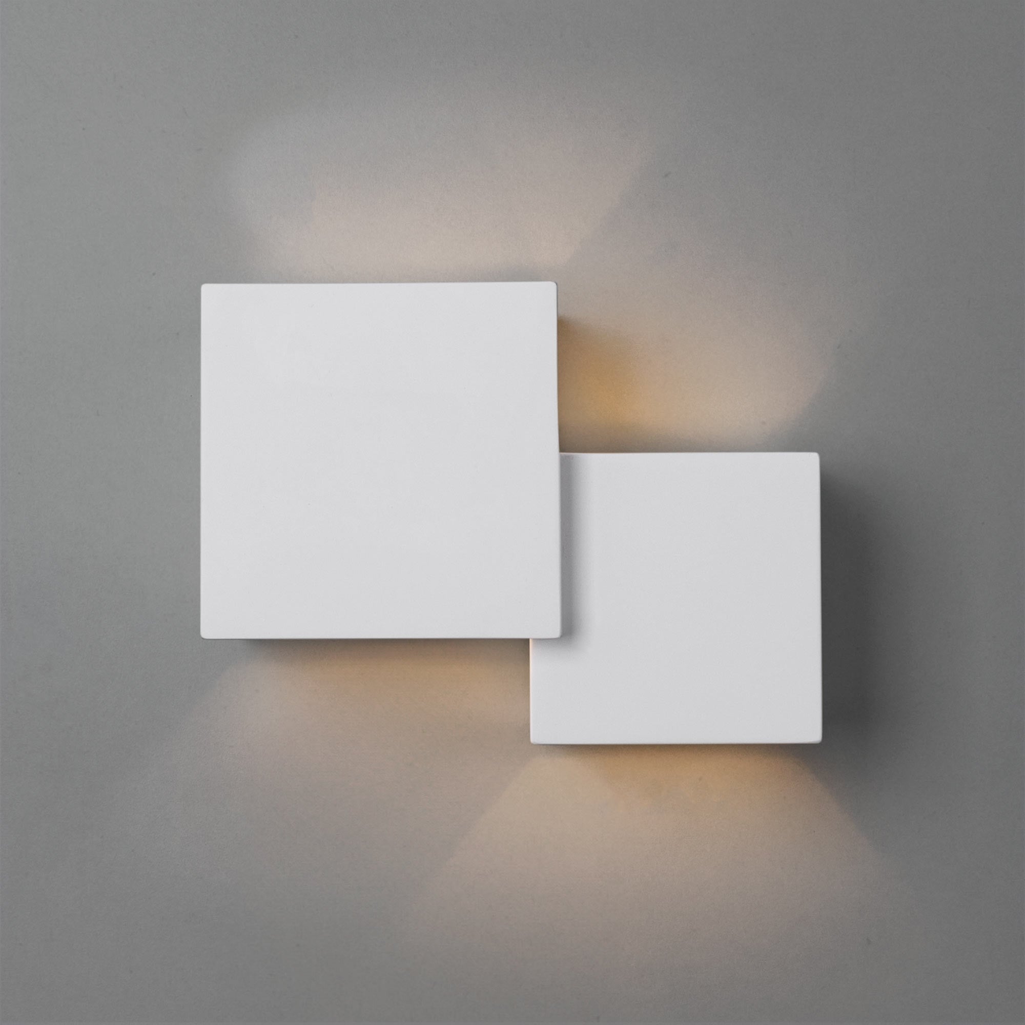 Aplique de pared escayola "Cube" - 2 x G9