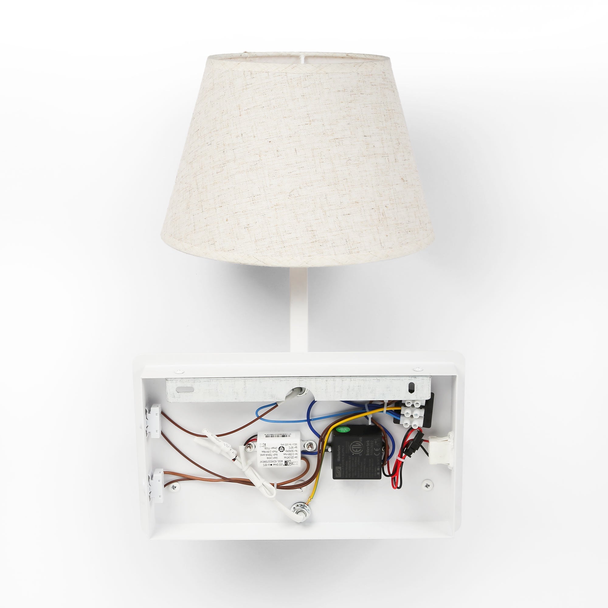 Aplique de pared para lectura "Artin USB + USBC" - Con foco LED orientable y puerto USB + USBC  - E27 + 3W