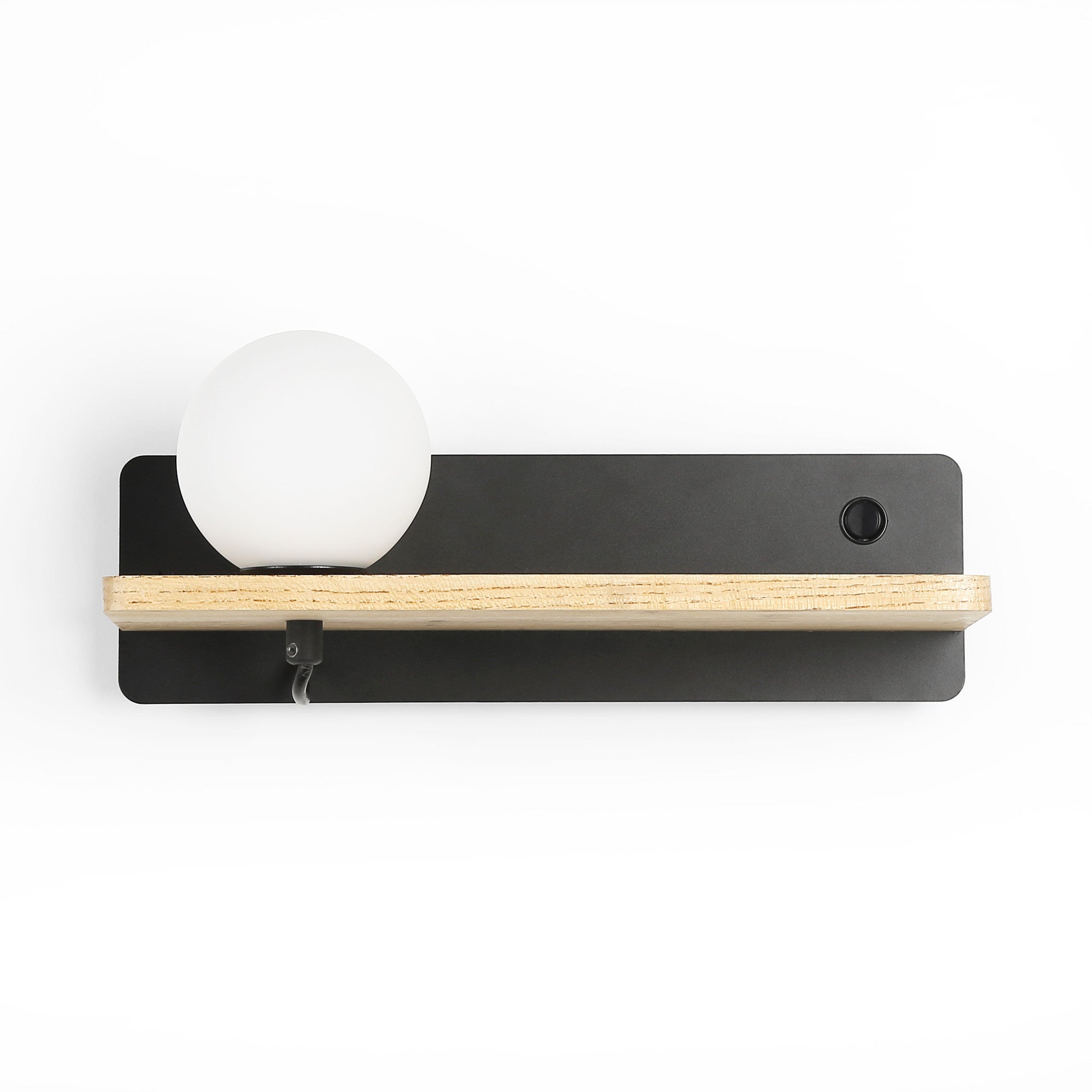Aplique de pared bola cristal con puerto USB "Nonna" - G9