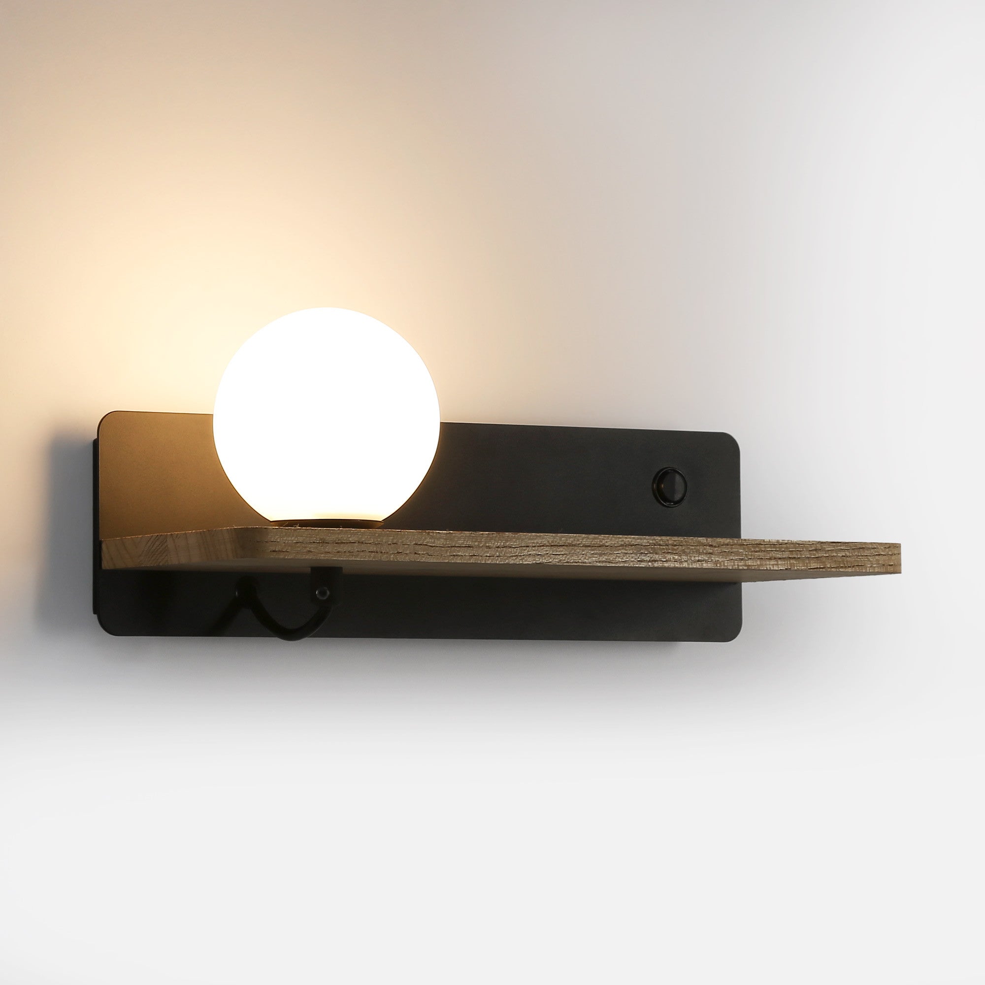 Aplique de pared bola cristal con puerto USB "Nonna" - G9