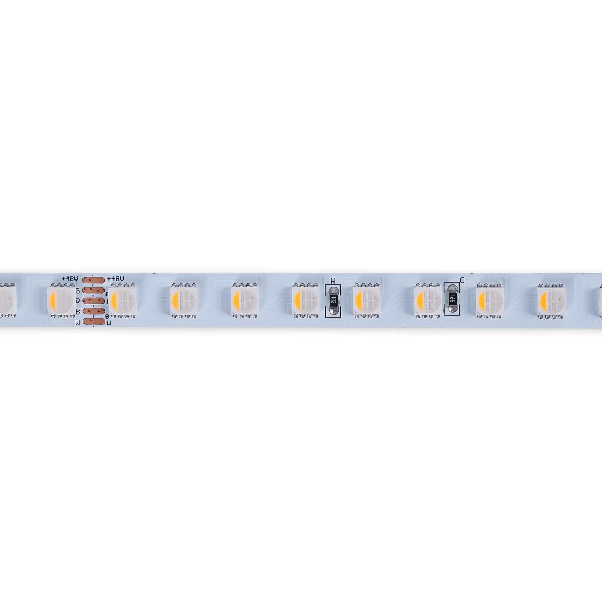 Tira LED 48V DC - RGBWW - 12W/m - 10mm - IP20 - 20 metros - 90ch/m