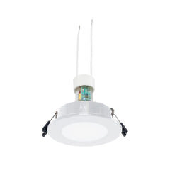 KIT Aro empotrable estanco Ø90mm + Bombilla GU10 6W + Portalámparas