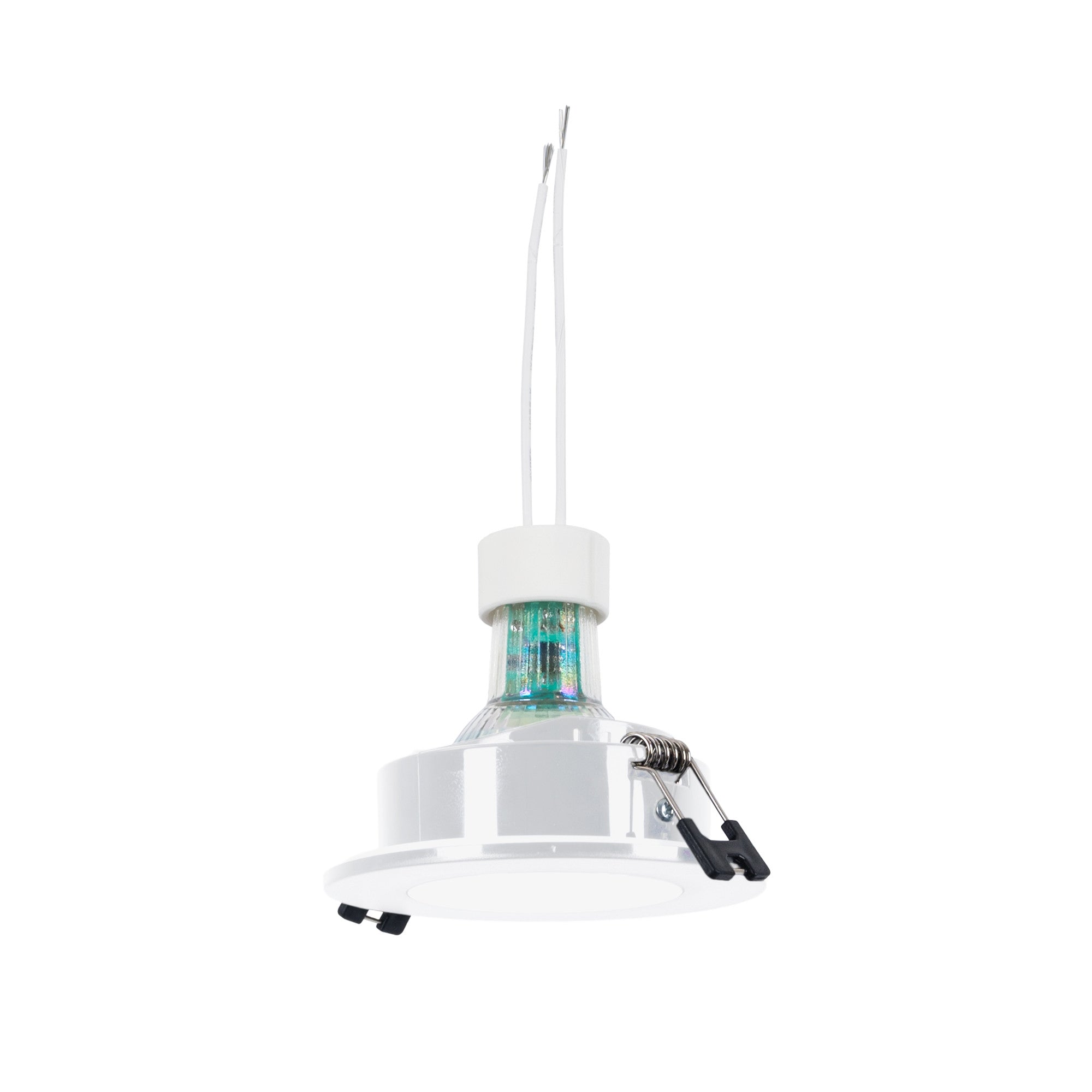 KIT Aro empotrable estanco Ø90mm + Bombilla GU10 6W + Portalámparas