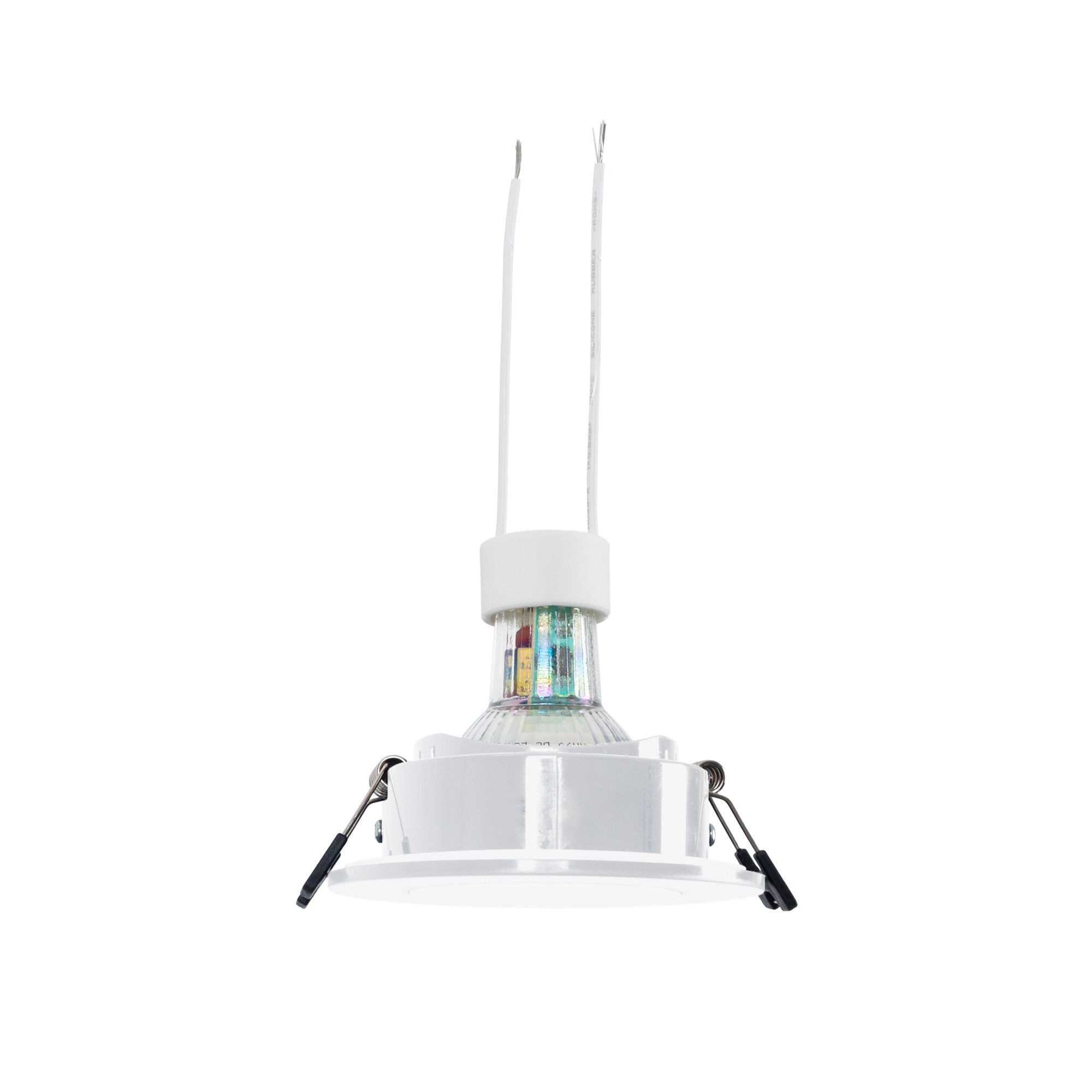 KIT Aro empotrable estanco Ø90mm + Bombilla GU10 6W + Portalámparas