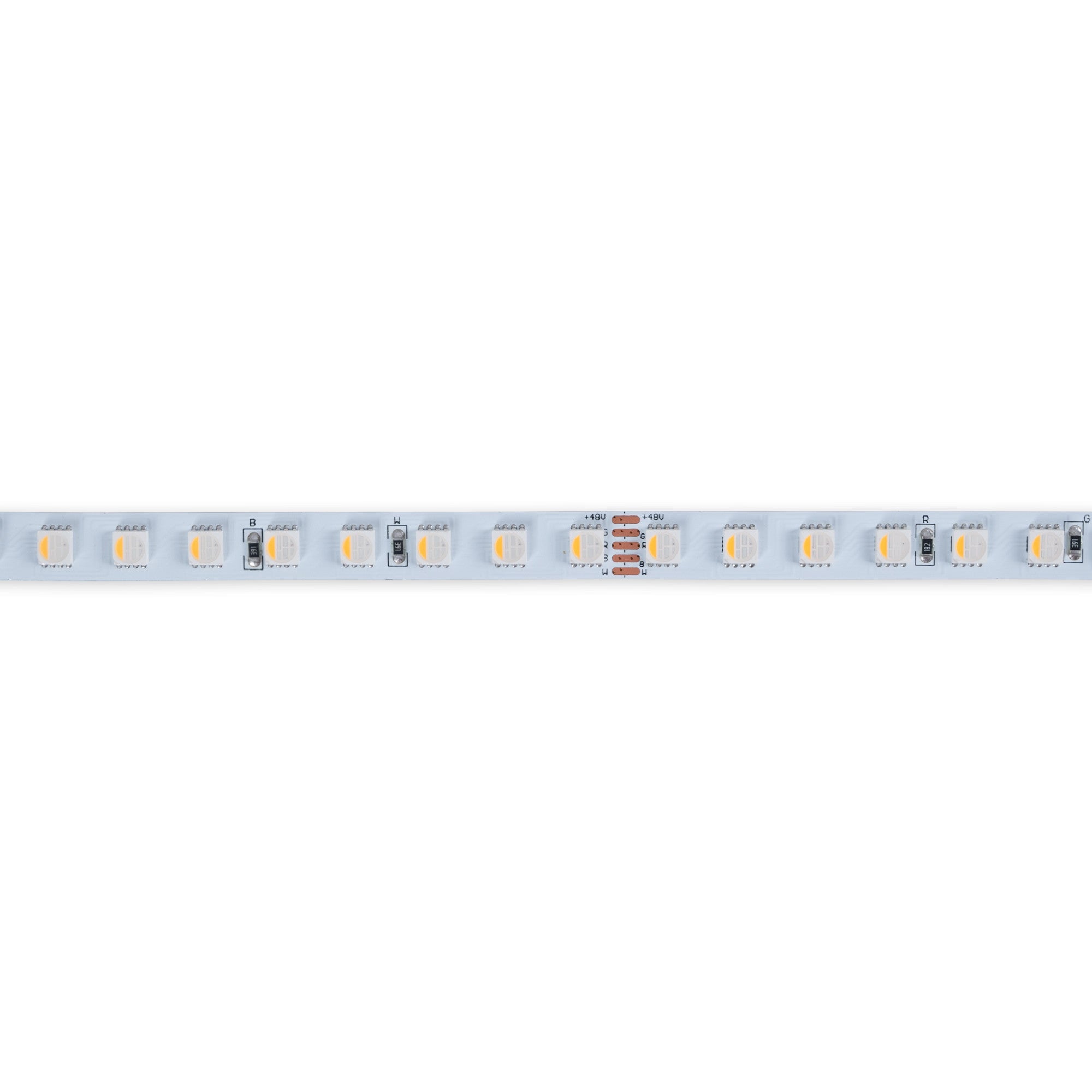 Tira LED 48V DC - RGBWW  - 12W/m - 10mm - IP20 - 10 metros - 90ch/m