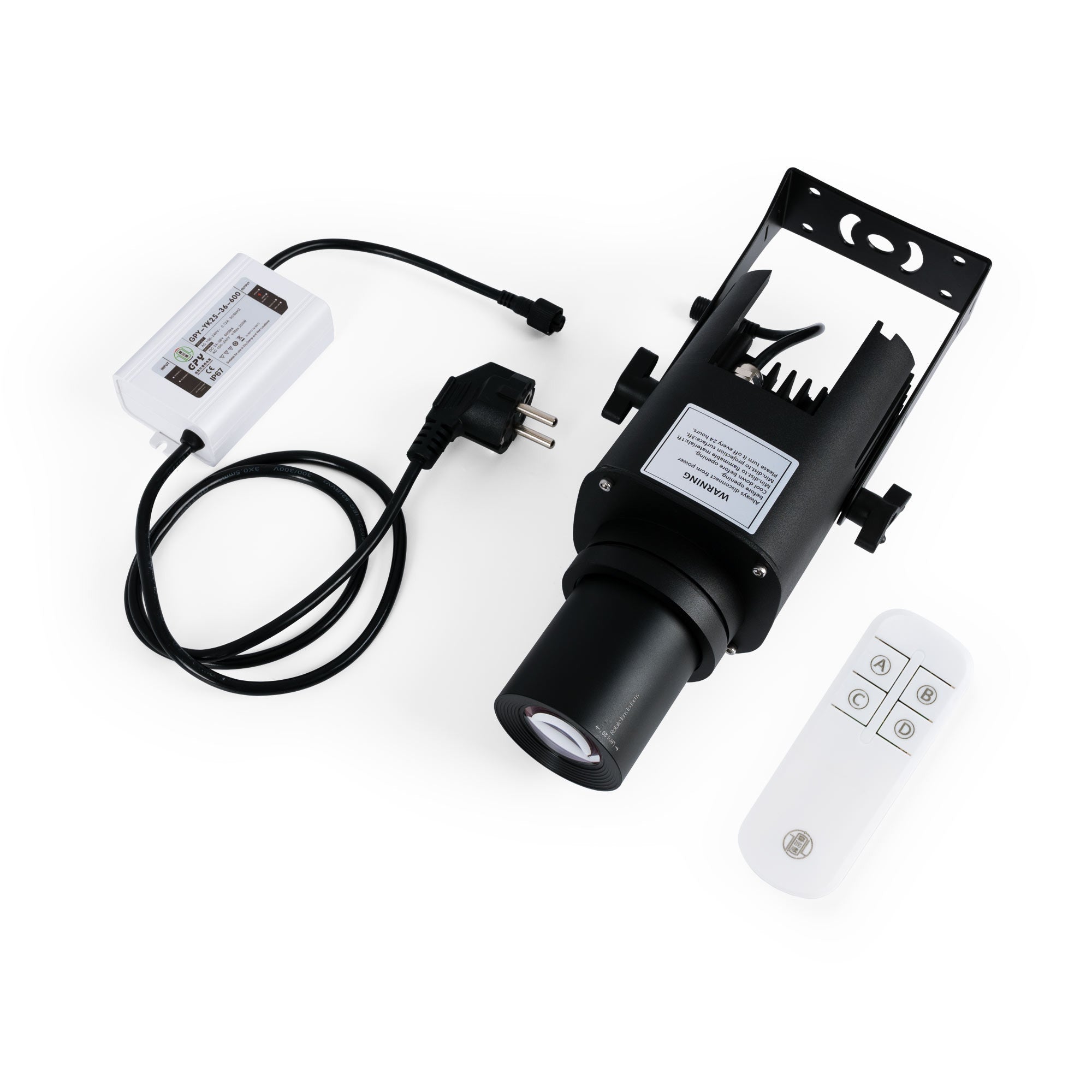 Proyector de logos LED GOBO 20W - Óptica 9° - Exterior - Rotativo