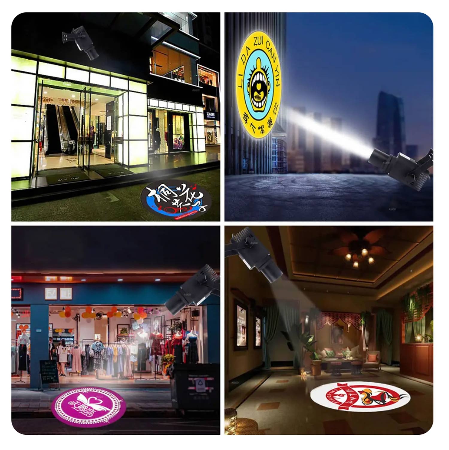 Proyector de logos LED GOBO 20W - Óptica 13° - Exterior - Rotativo