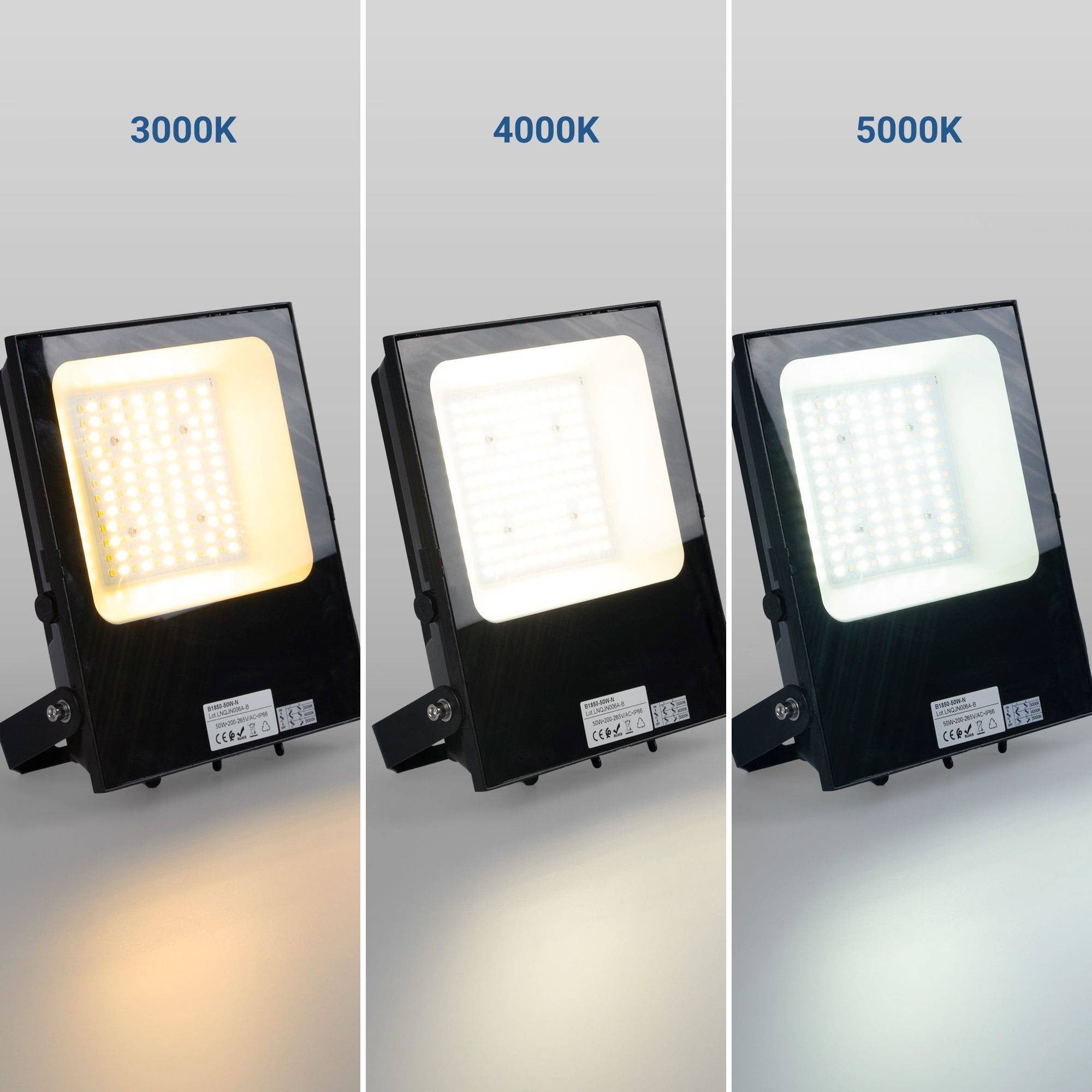 Proyector LED exterior 50W CCT - Serie "PRO" - 110lm/W - IP66