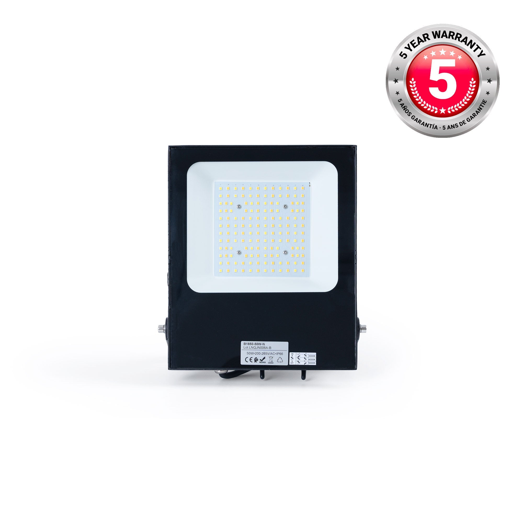 Proyector LED exterior 50W CCT - Serie "PRO" - 110lm/W - IP66