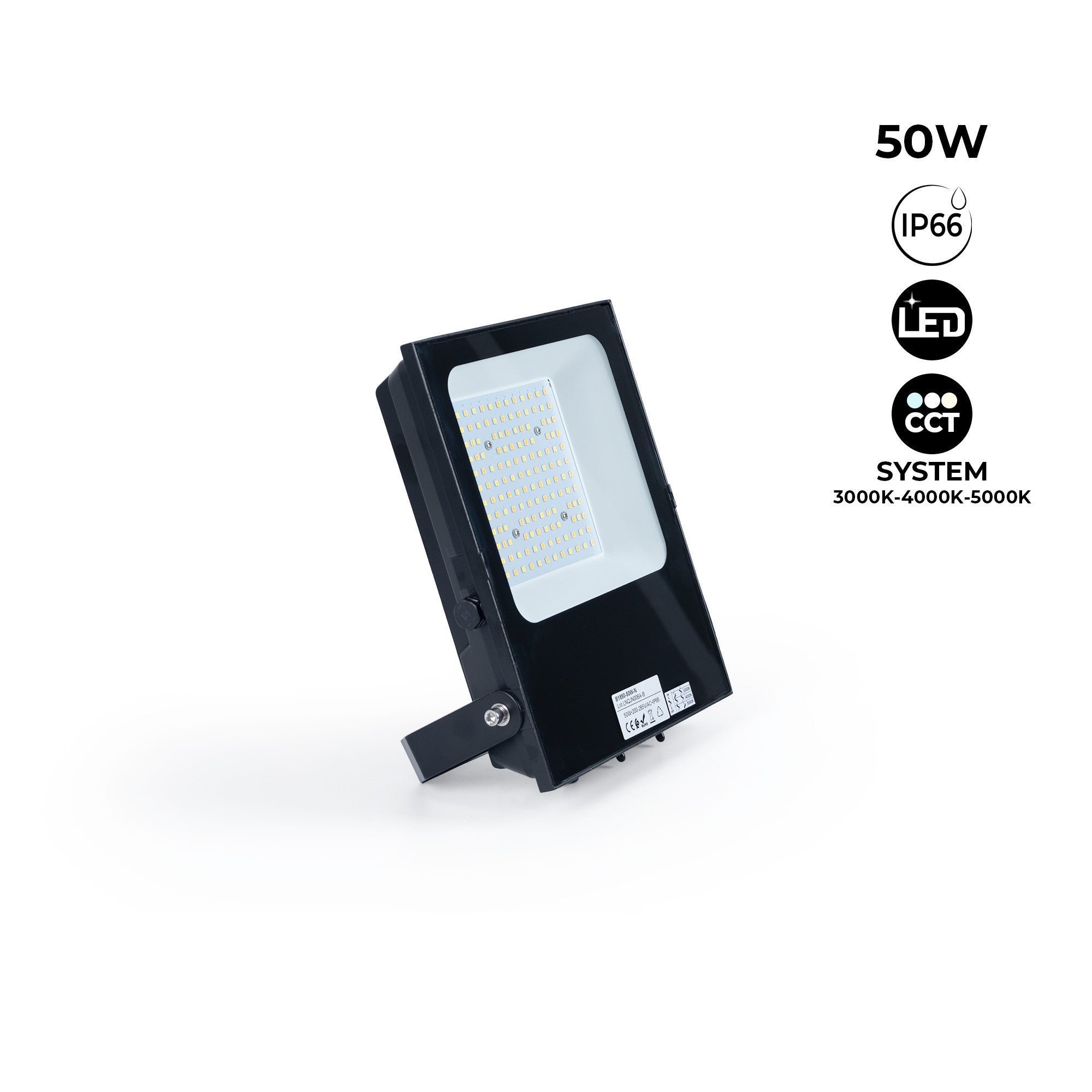 Proyector LED exterior 50W CCT - Serie "PRO" - 110lm/W - IP66