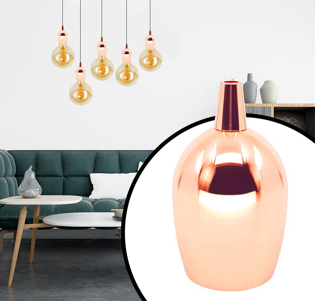 Casquillo E27 Vintage Bronce Rosado