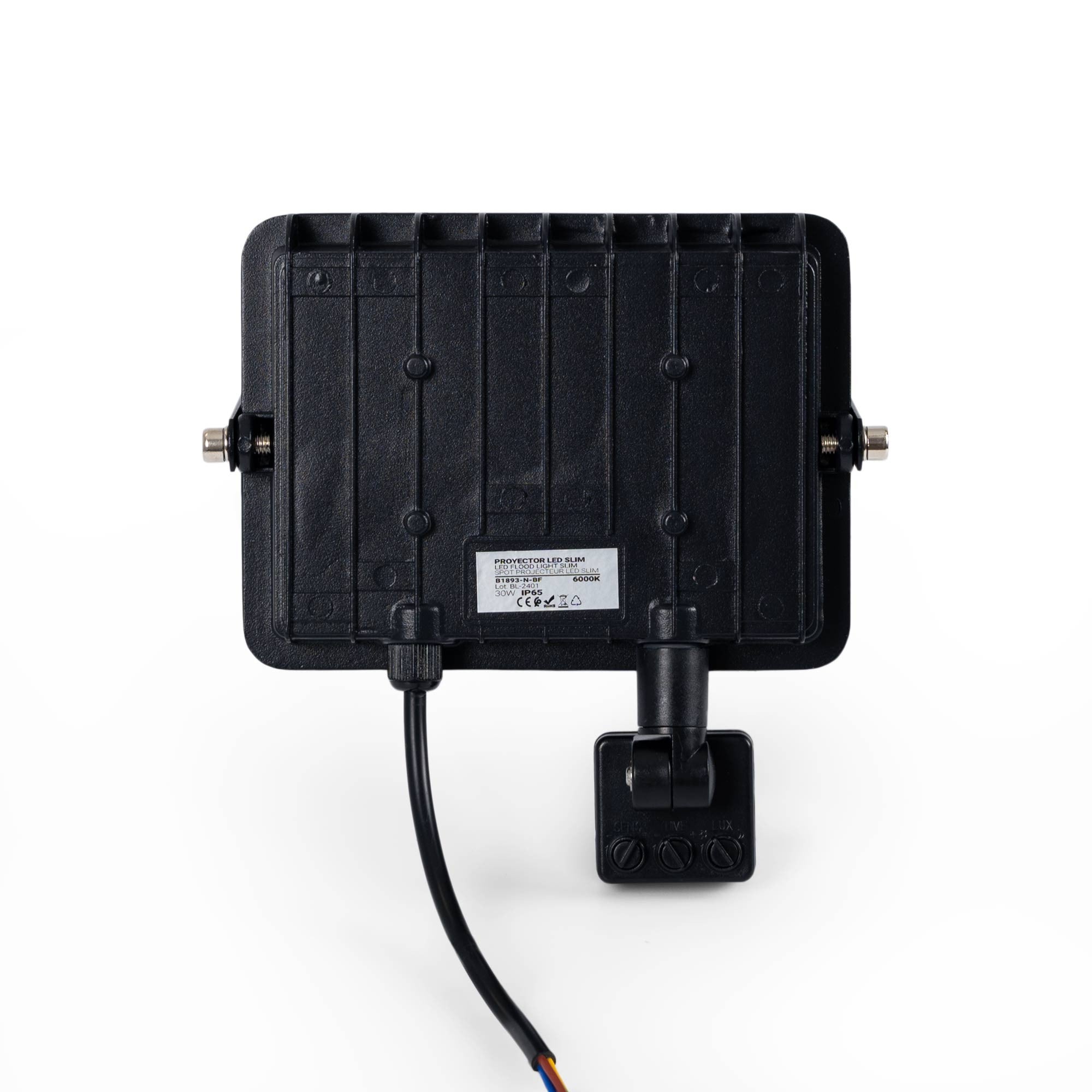 Proyector LED exterior con sensor de movimiento PIR - 30W - IP65 - 6000K