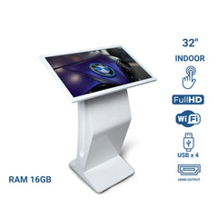Display publicitario - Digital Kiosk 32" - Pantalla Táctil - Interior - 16GB - Base "K"