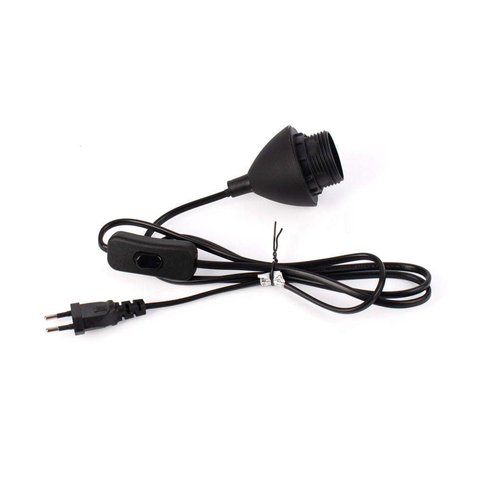Cable para lámpara de mesa - Casquillo E27, interruptor y enchufe - 1,3 m