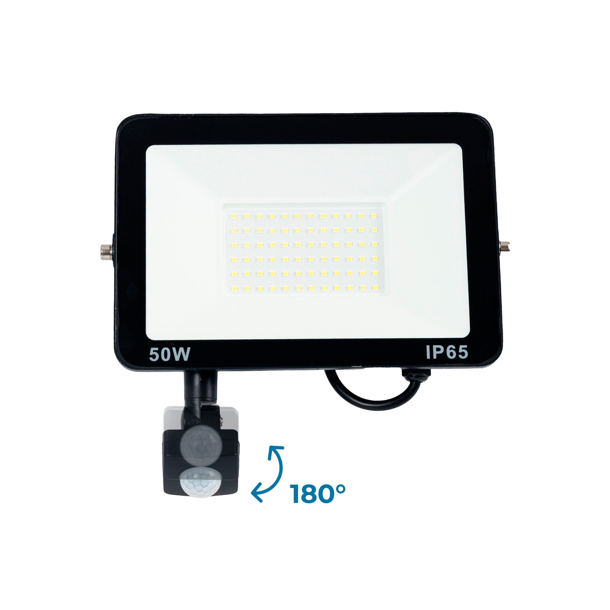 Proyector LED exterior con sensor de movimiento PIR - 50W - IP65 - 6000K