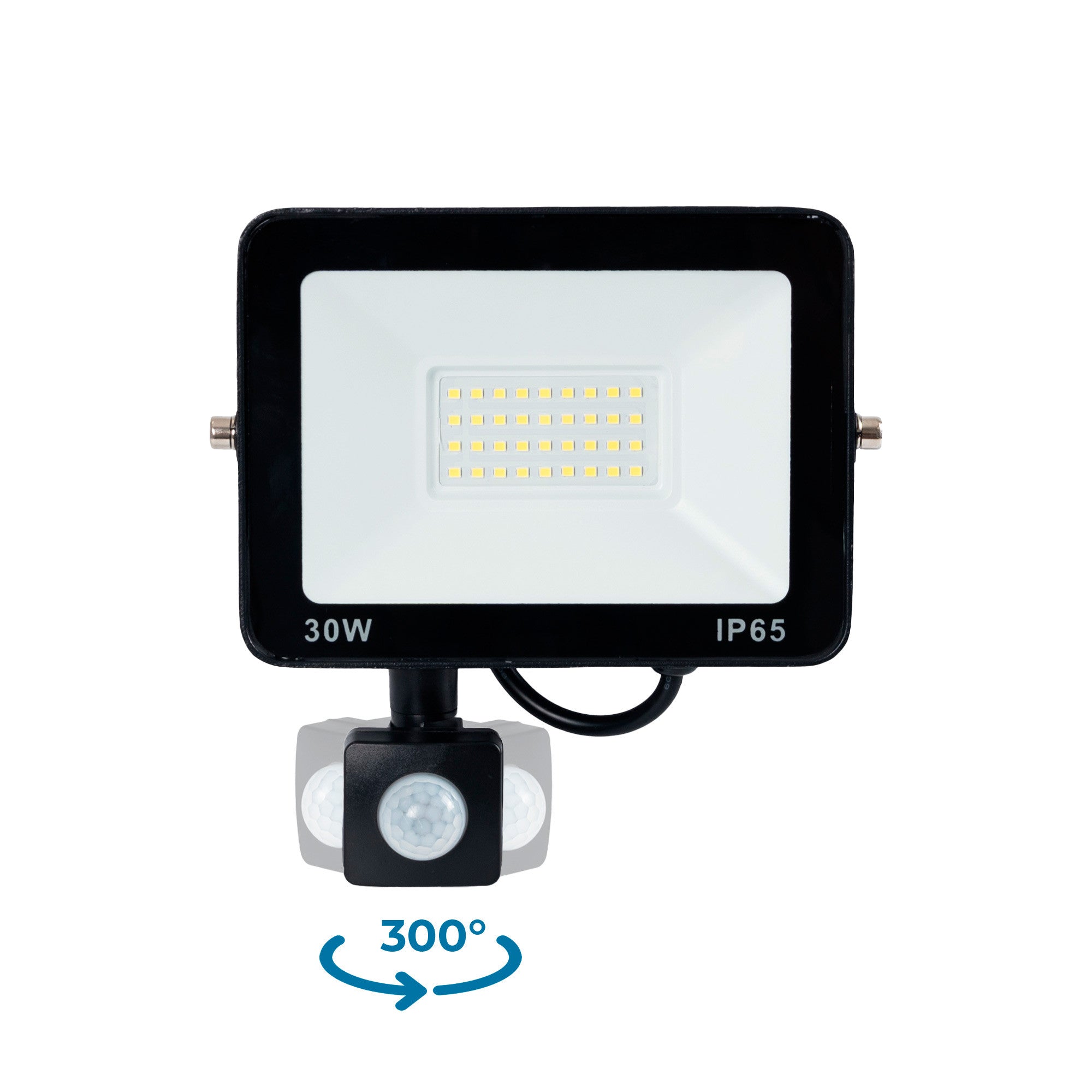 Proyector LED exterior con sensor de movimiento PIR - 30W - IP65 - 6000K