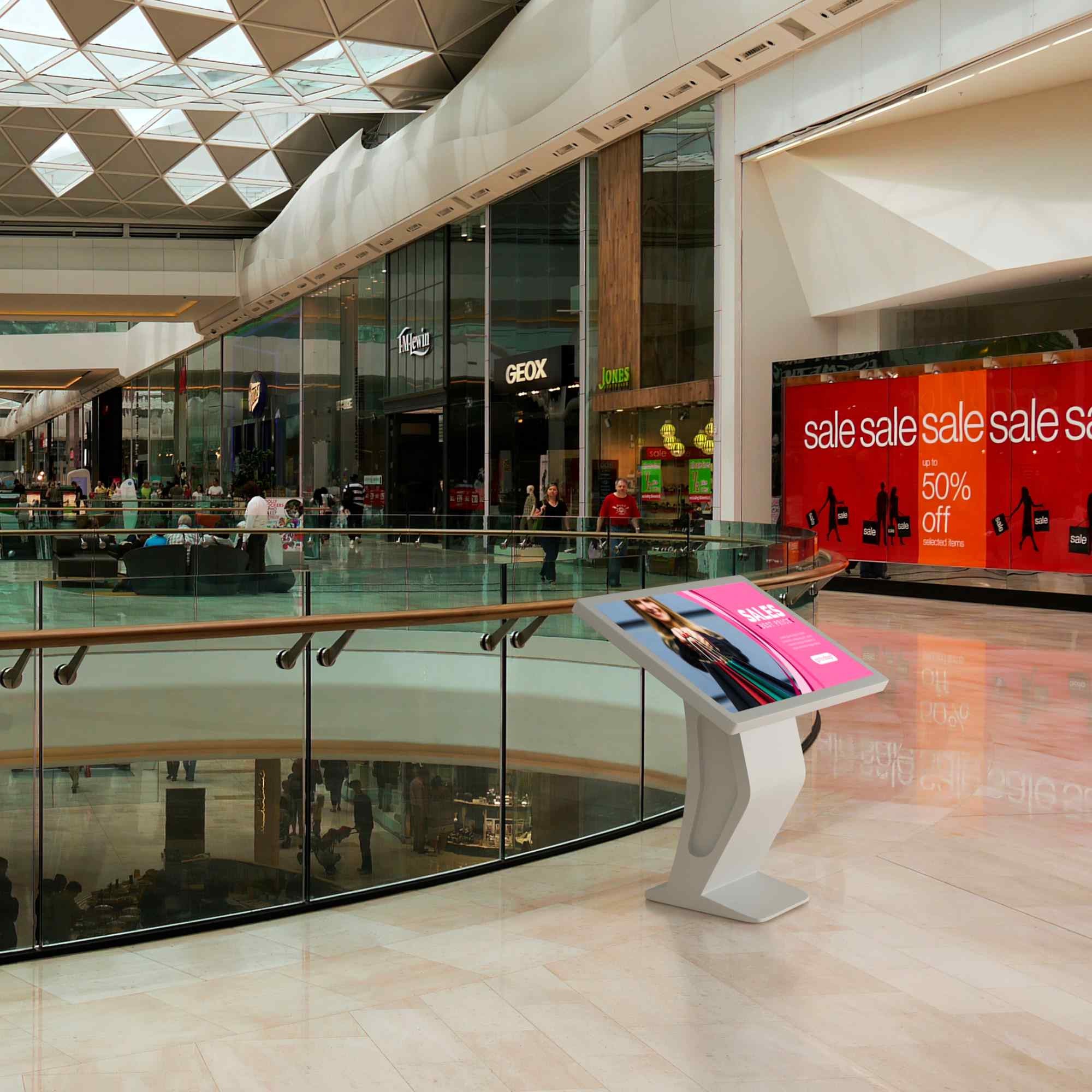 Display publicitario - Digital Kiosk 43" - Pantalla Táctil - Interior - 16GB - Base "K"