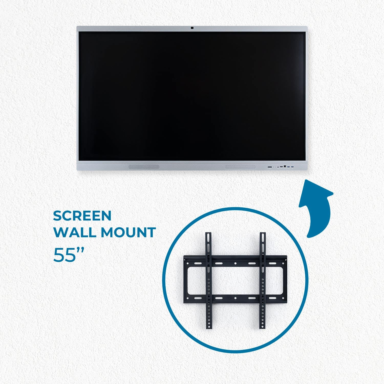 Pantalla digital 55" interactiva táctil con cámara - Smart board - Android + Windows