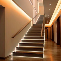 Tira LED COB 24V DC monocolor - Emisión lateral - 9W/m - 8mm - IP20 - Corte c/ 3cm - Rollo de 5 metros