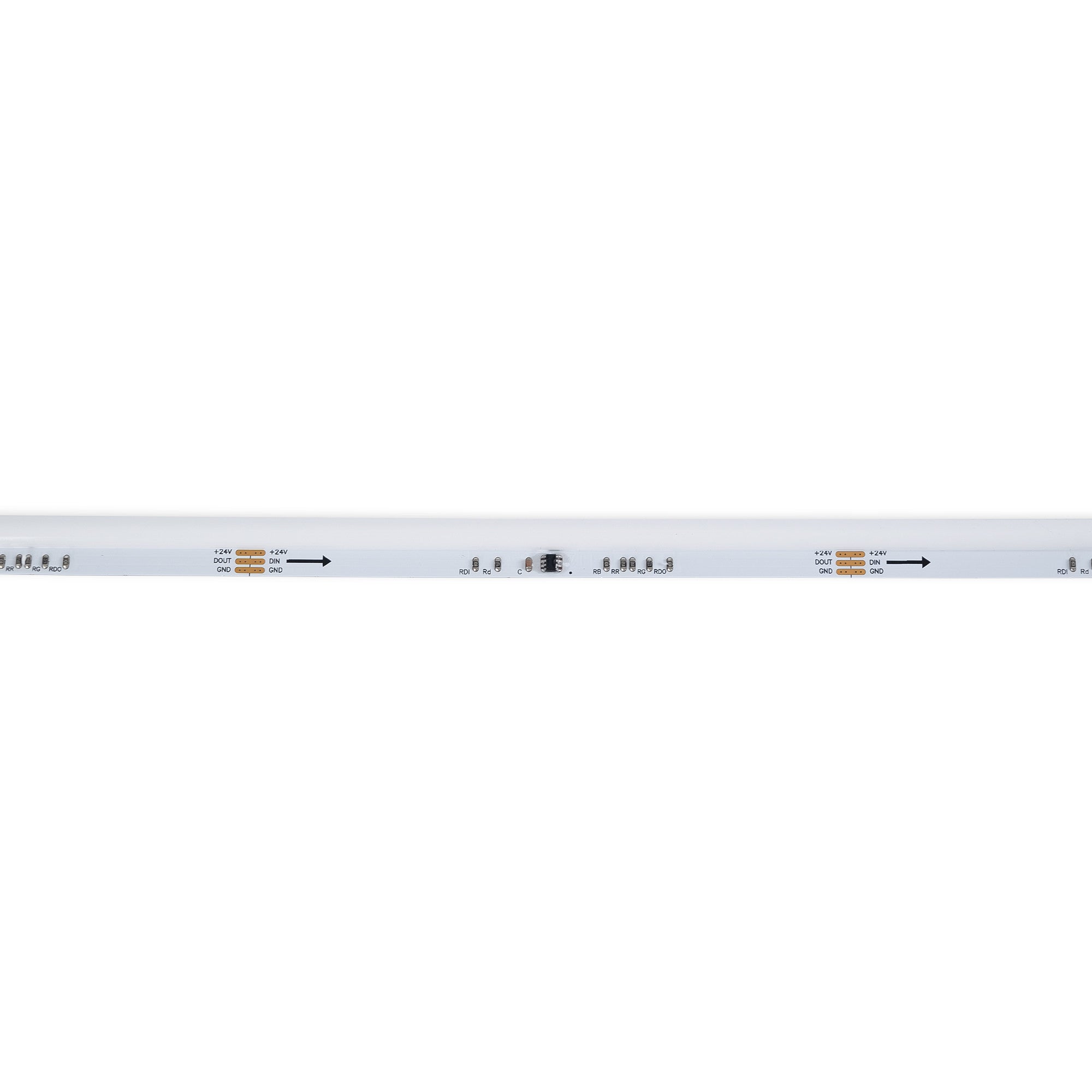 Tira LED inteligente RGB COB 24V DC - Emisión lateral - 12W/m - 10mm - IP20 - Rollo de 5 metros