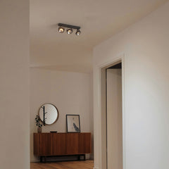 Foco de techo triple orientable "IRIS" + 3 bombillas AR111 GU10