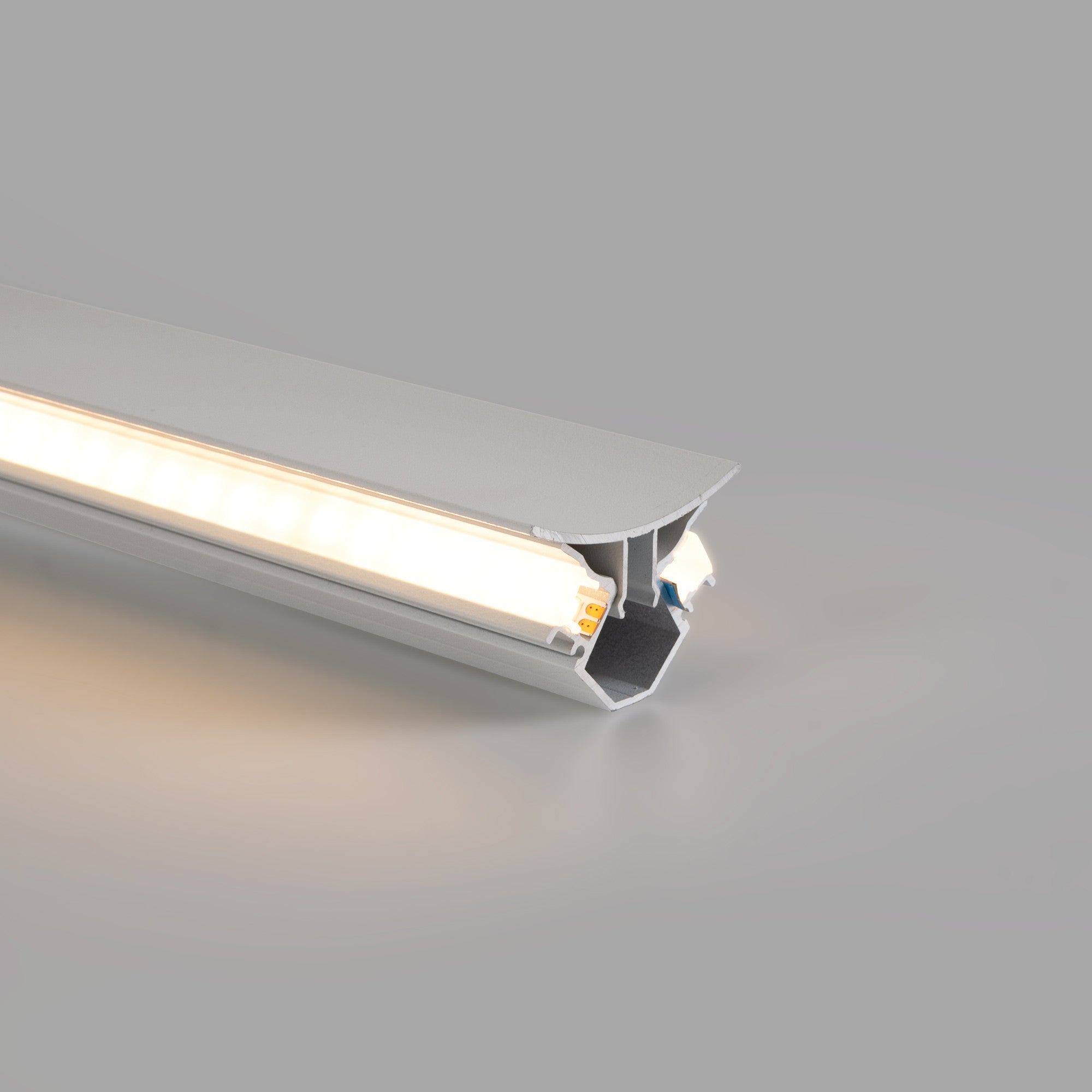 Tapa para perfil de esquina para tira LED doble - Ref. BPERFALP191