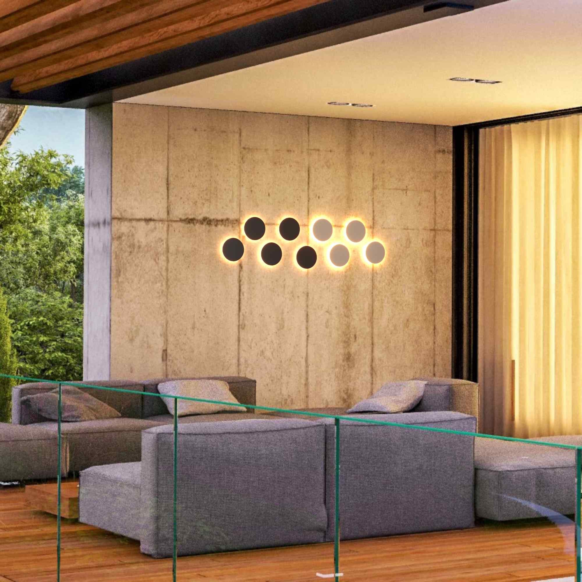 Aplique de pared circular "Eclipse" 9W - CCT - IP65