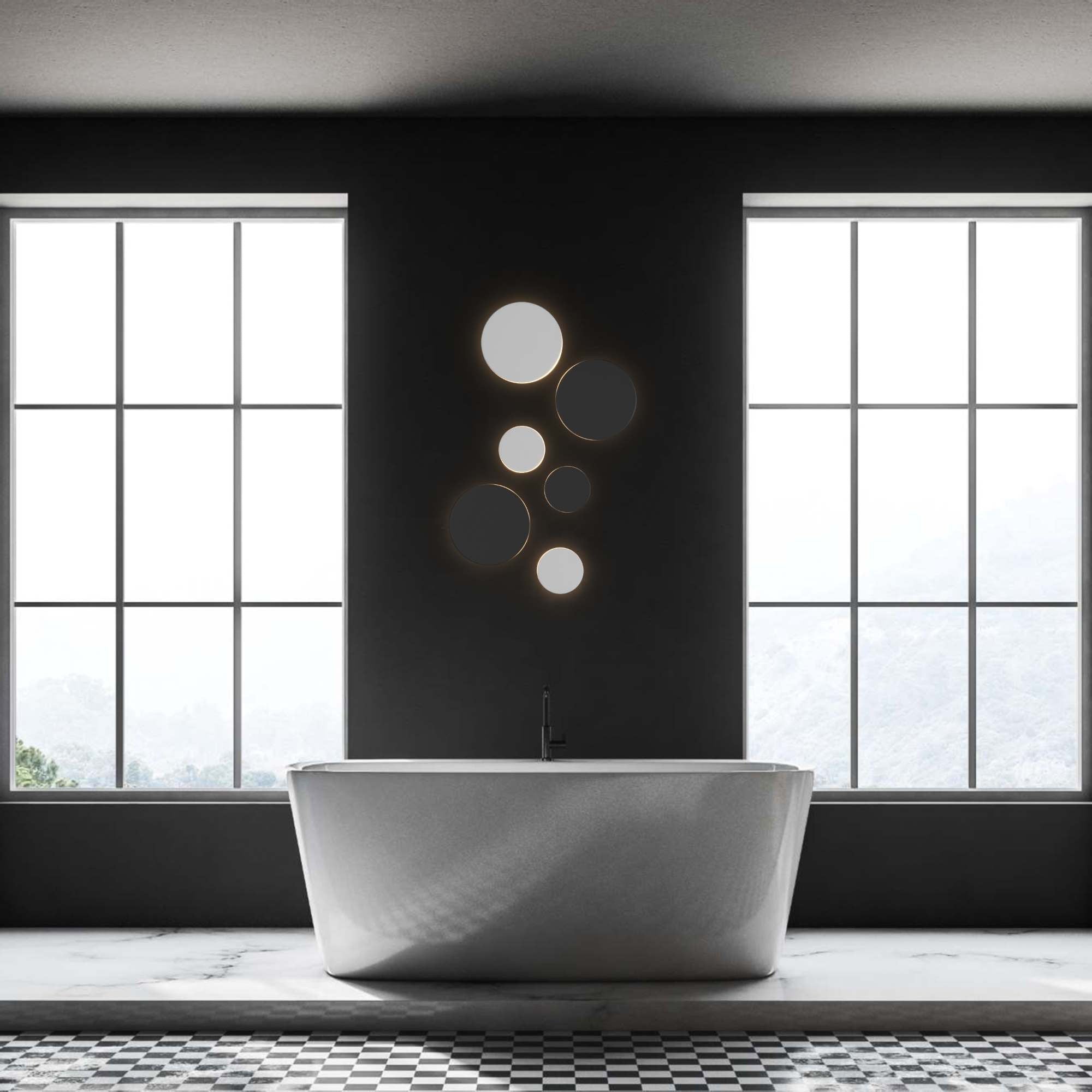 Aplique de pared circular "Eclipse" 9W - CCT - IP65