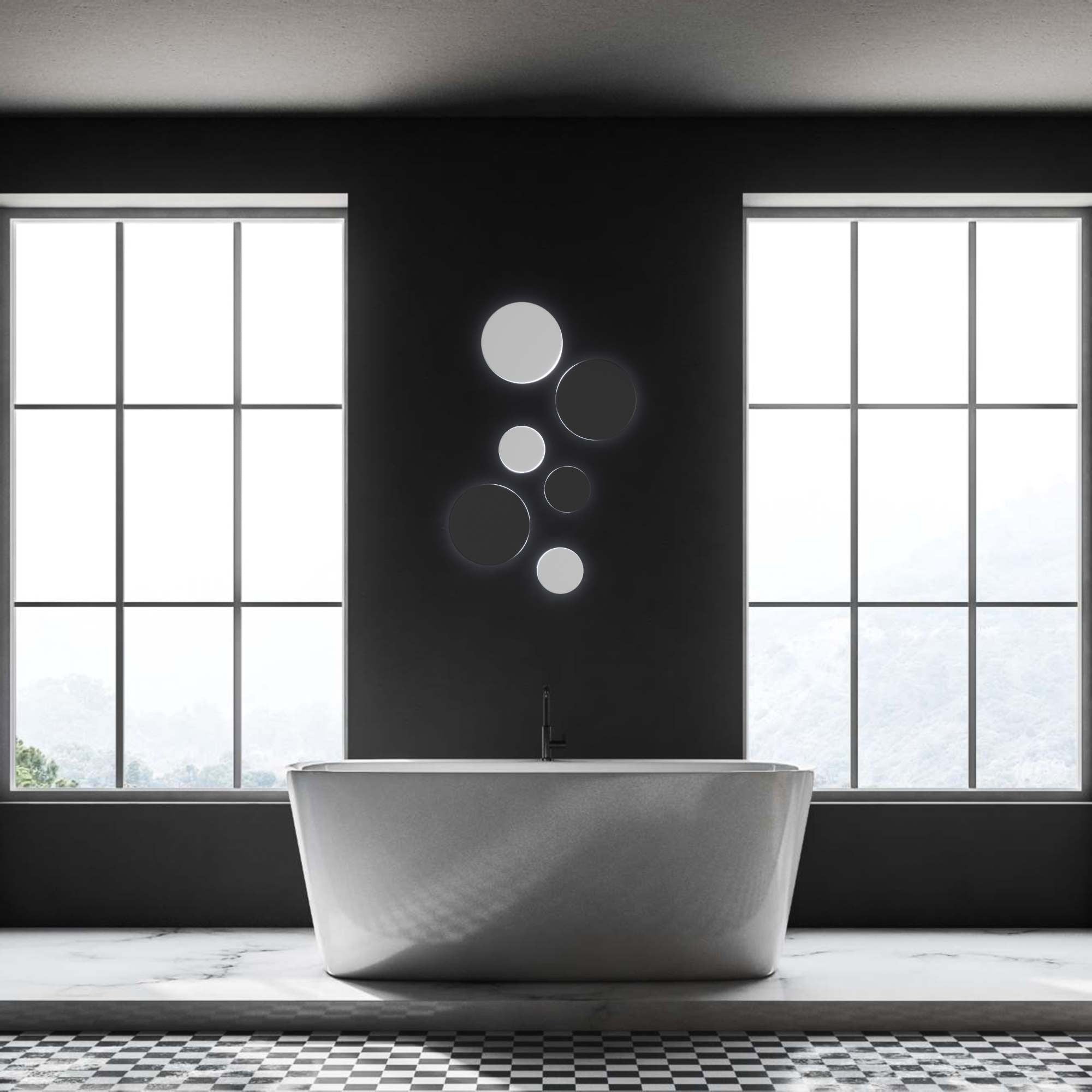 Aplique de pared circular "Eclipse" 9W - CCT - IP65