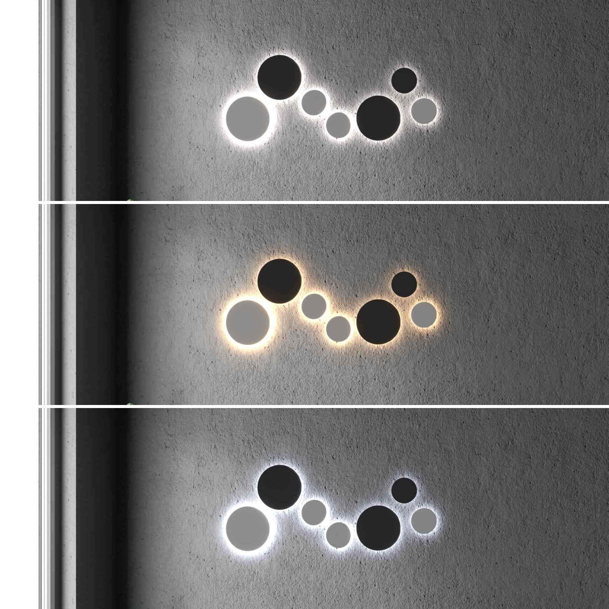 Aplique de pared circular "Eclipse" 9W - CCT - IP65