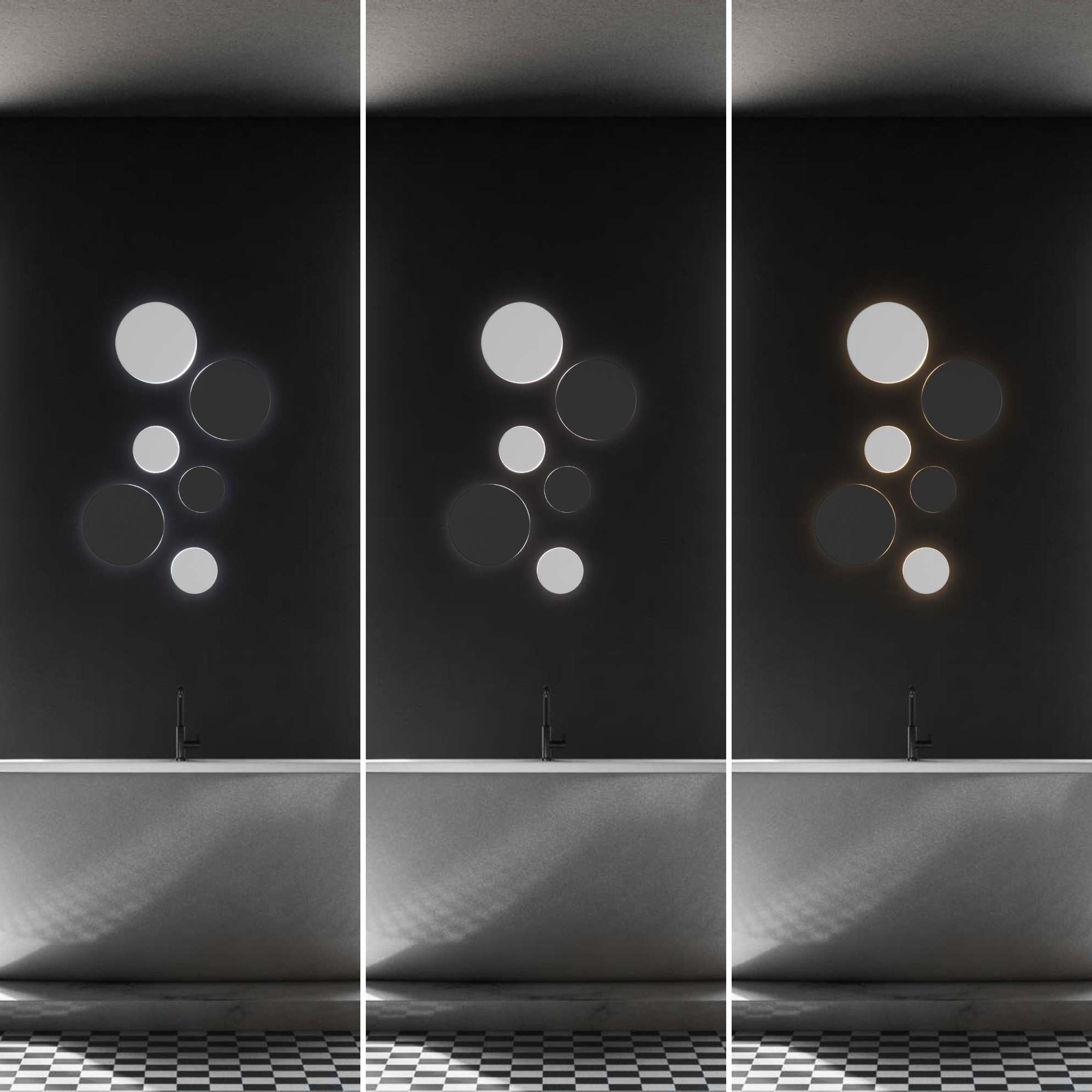 Aplique de pared circular "Eclipse" 18W - CCT - IP65