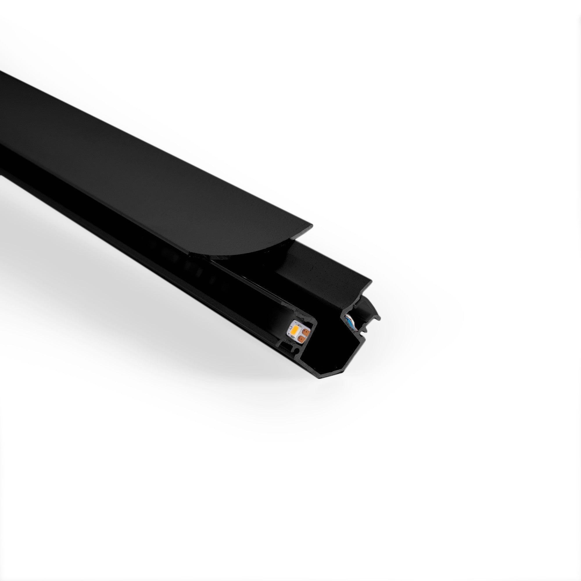 Tapa para perfil de esquina para tira LED doble - Ref. BPERFALP191