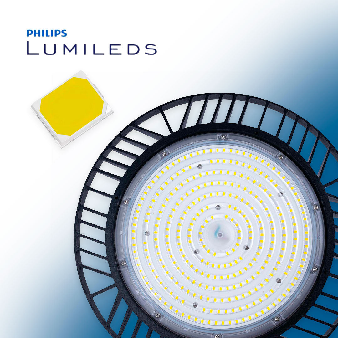 Campana LED industrial - 100W - PHILIPS Lumileds - Driver LIFUD - 5000K - IP65 - 7 años garantía