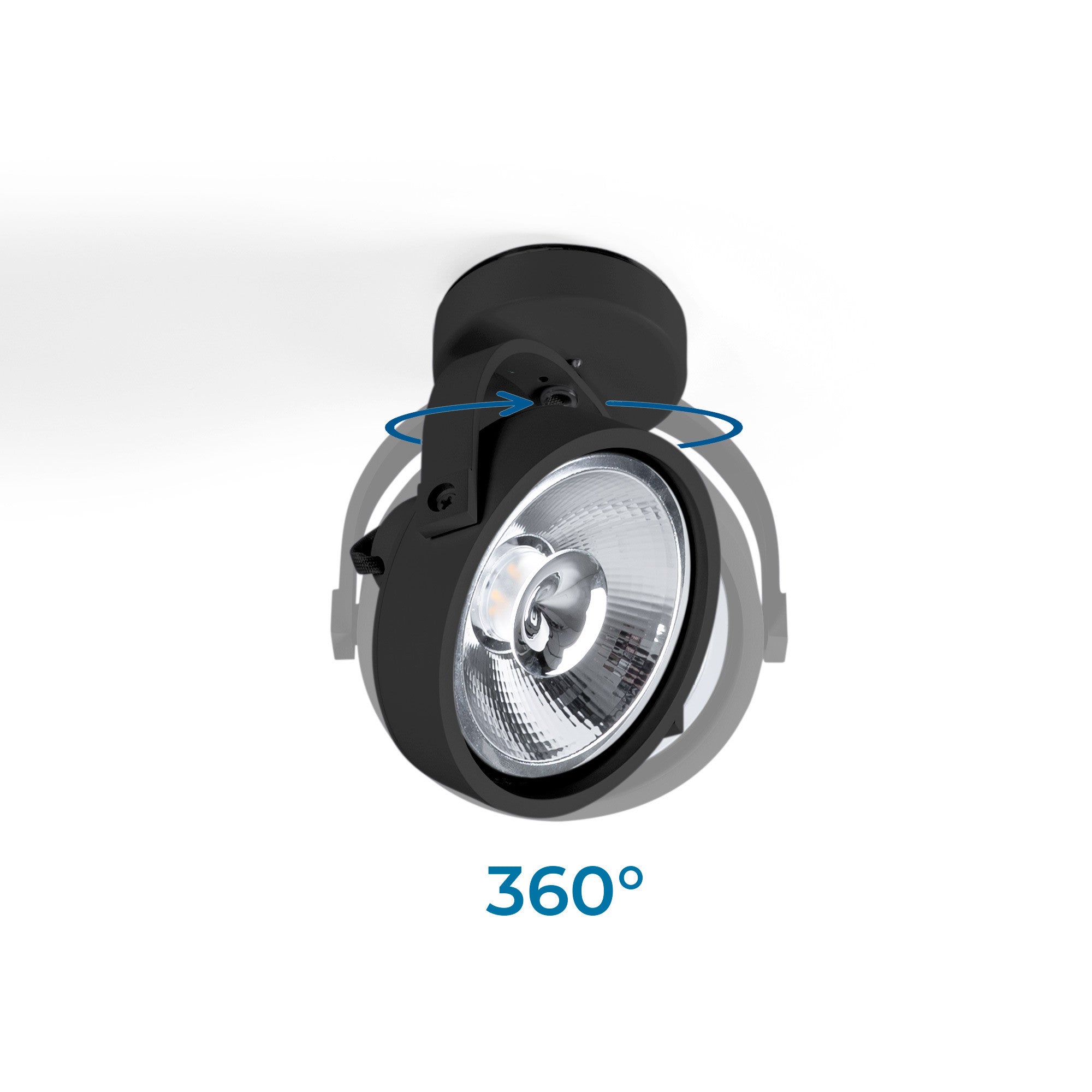 Foco de techo orientable "IRIS" + Bombilla AR111 GU10