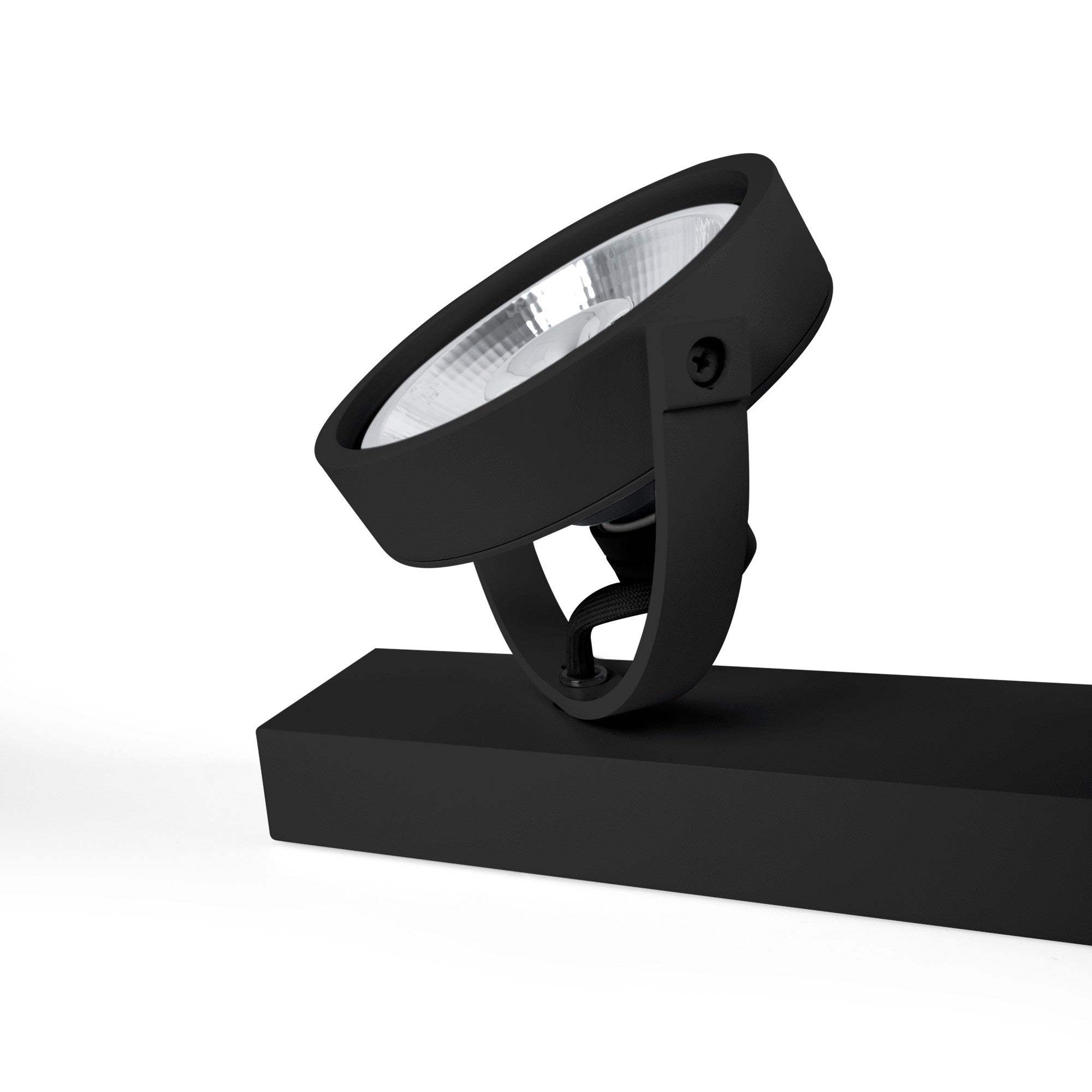 Foco de techo doble orientable "IRIS" + 2 bombillas AR111 GU10