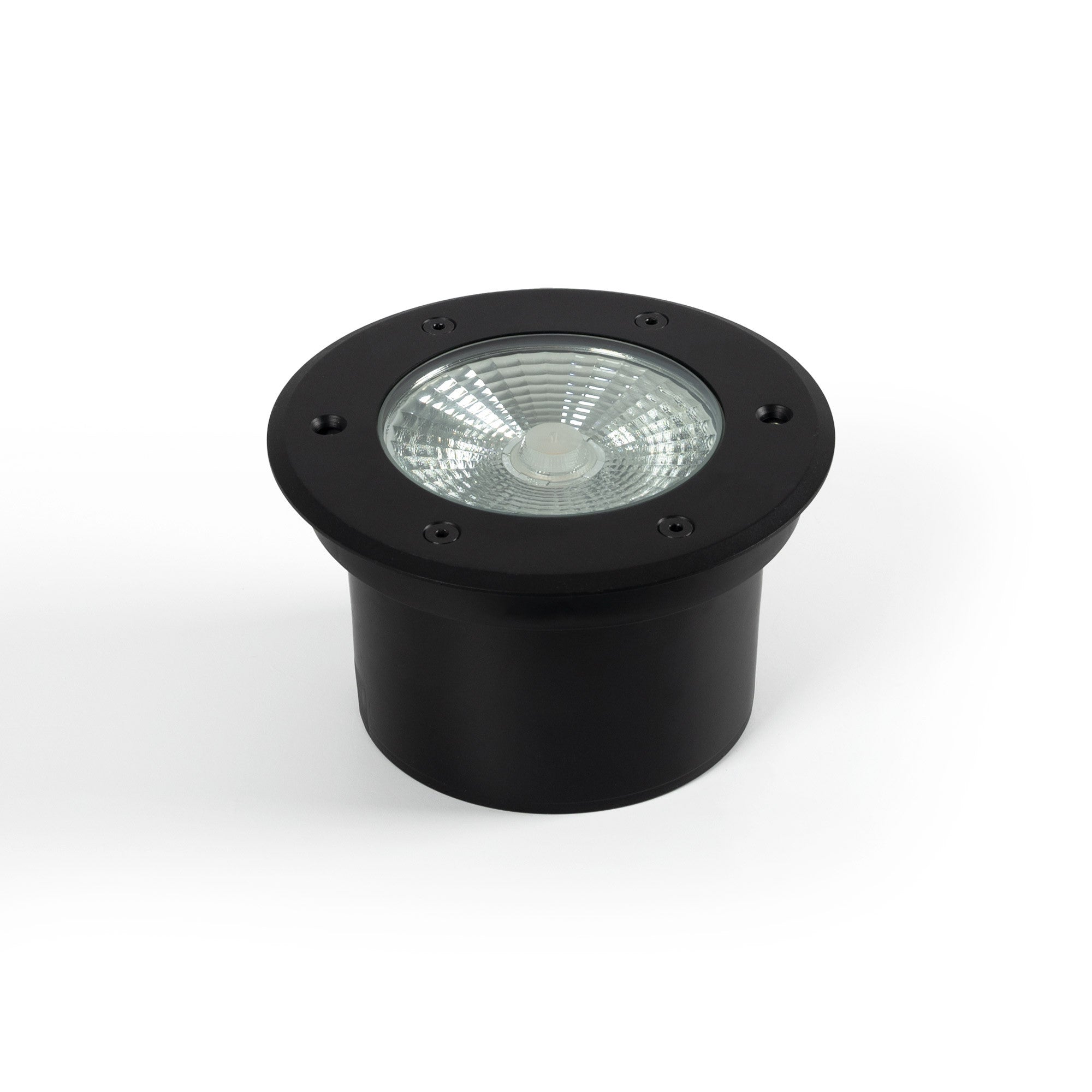 Baliza LED exterior suelo 18W - 12V DC - IP67 - Ø15cm -30º - RGB/3000K