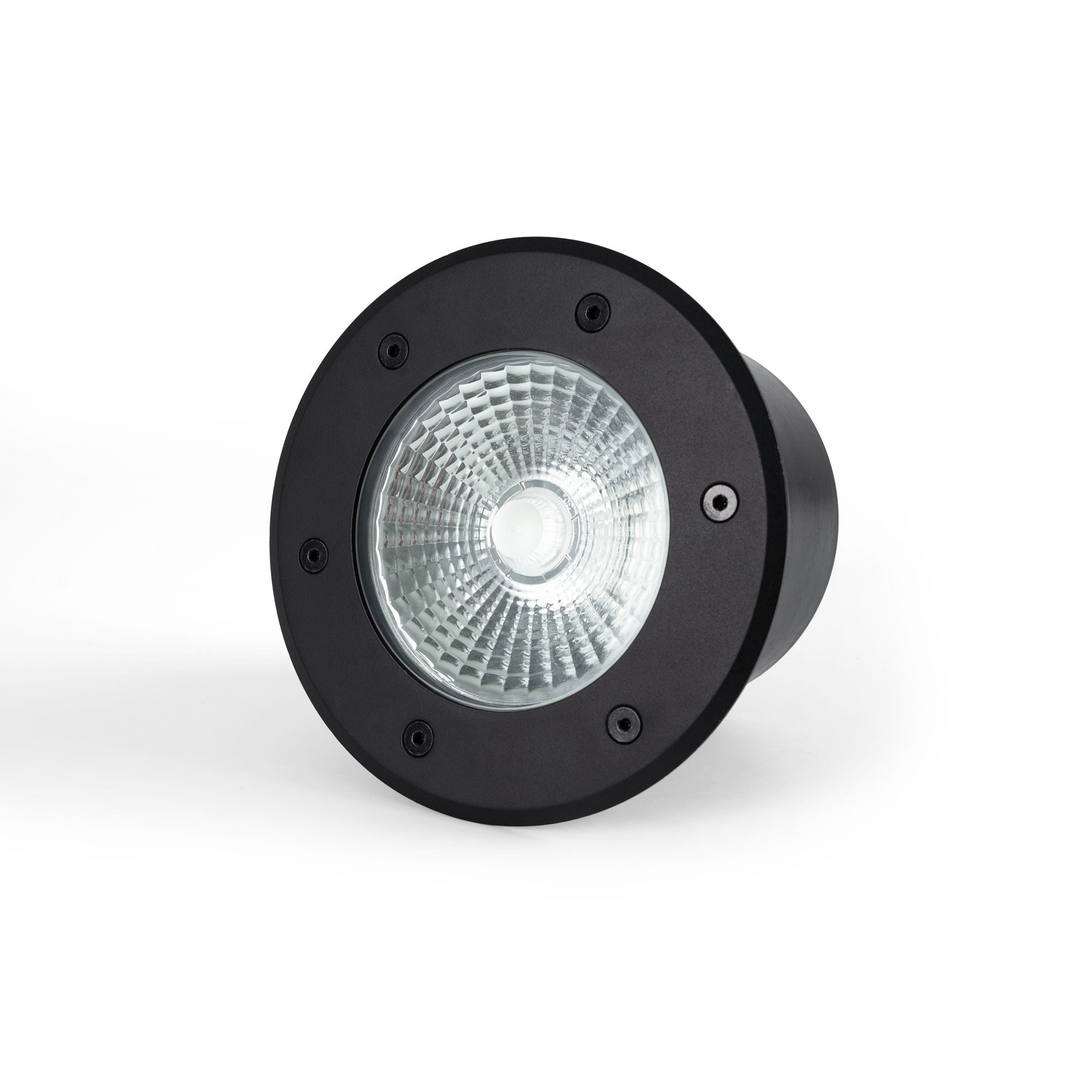 Baliza LED exterior suelo 18W - 12V DC - IP67 - Ø15cm -30º - RGB/3000K