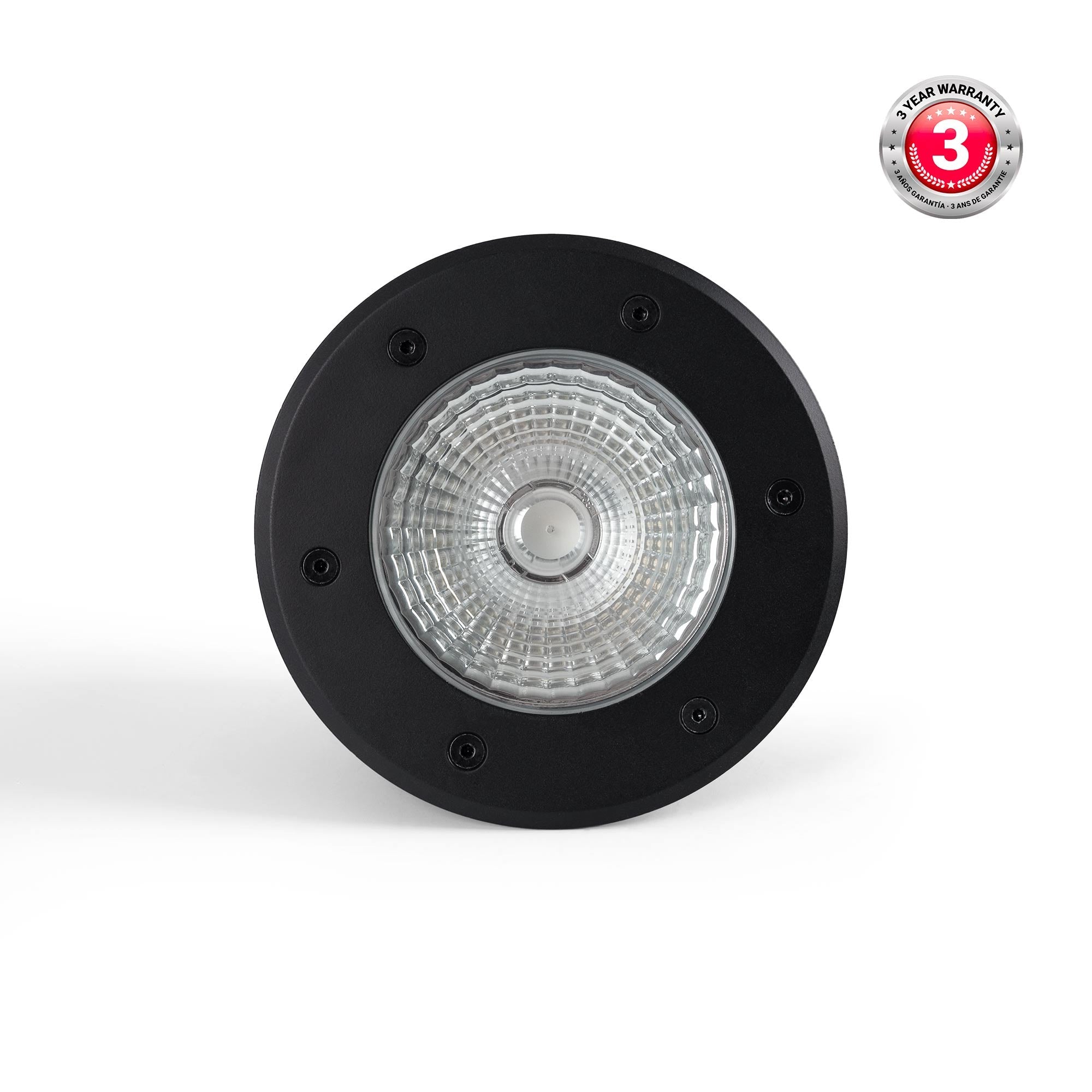 Baliza LED exterior suelo 18W - 12V DC - IP67 - Ø15cm -30º - RGB/3000K