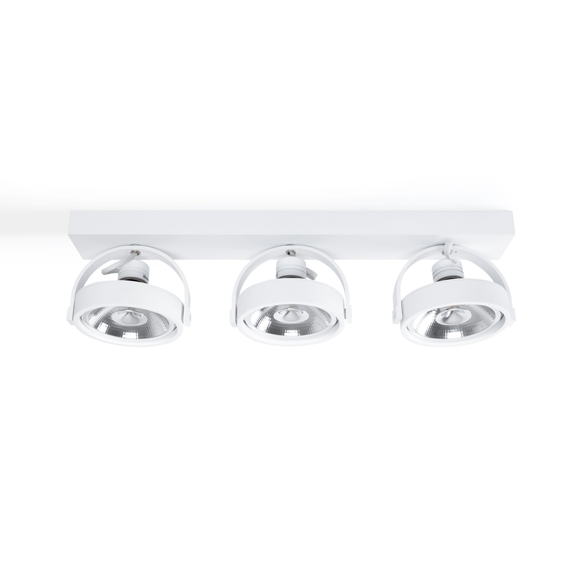 Foco de techo triple orientable "IRIS" + 3 bombillas AR111 GU10