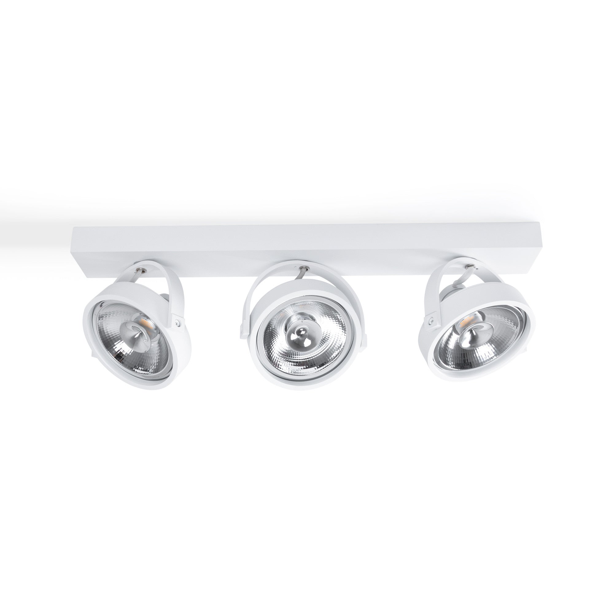 Foco de techo triple orientable "IRIS" + 3 bombillas AR111 GU10