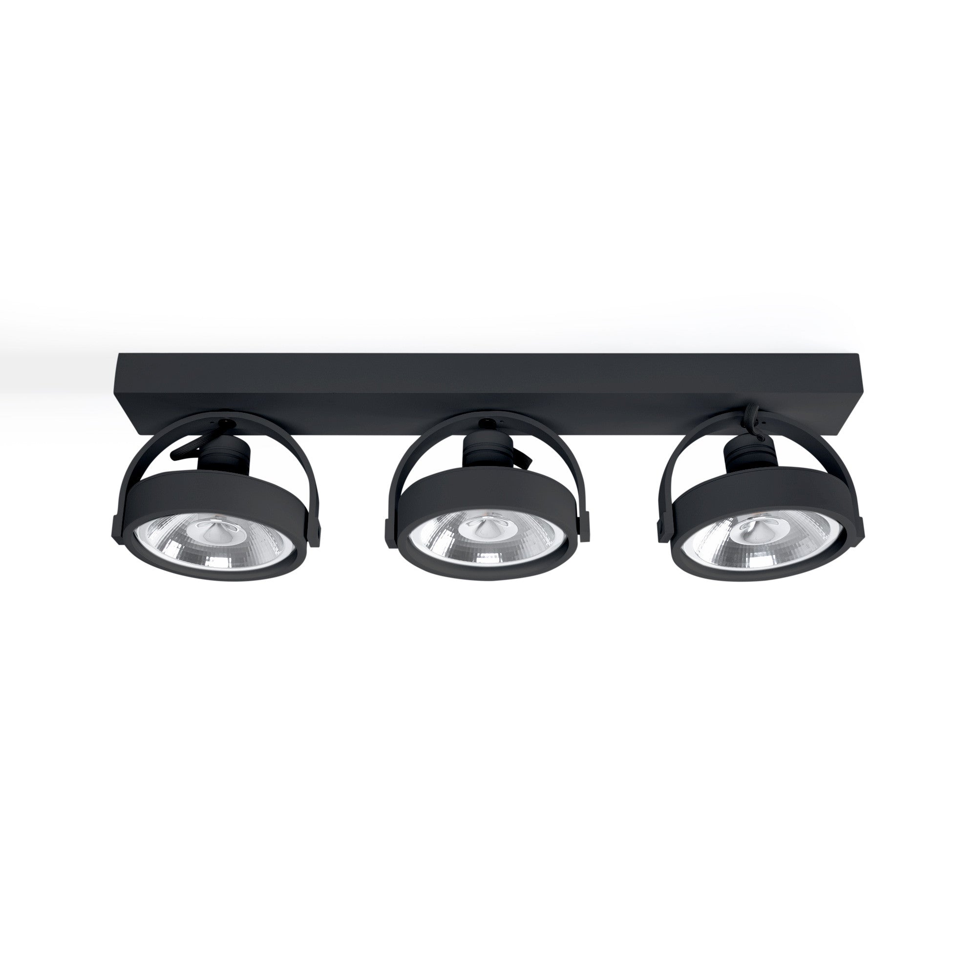 Foco de techo triple orientable "IRIS" + 3 bombillas AR111 GU10
