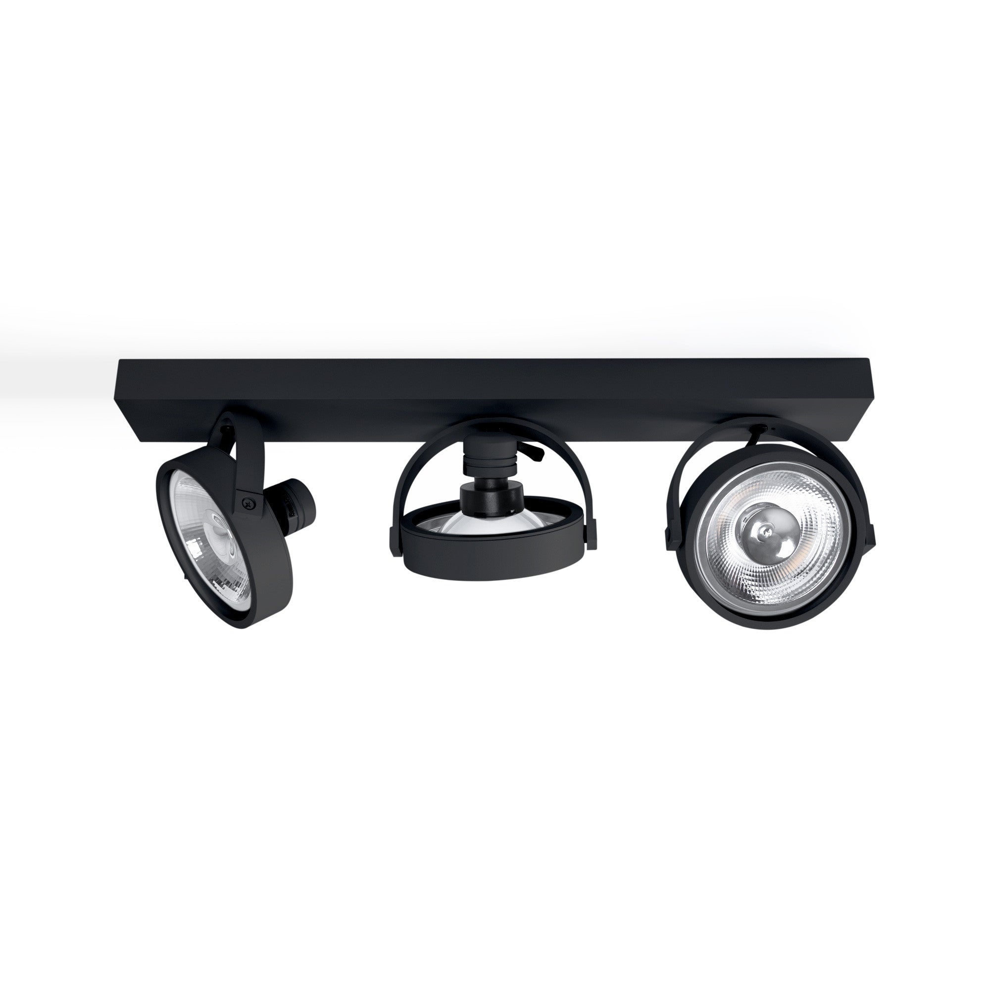 Foco de techo triple orientable "IRIS" + 3 bombillas AR111 GU10