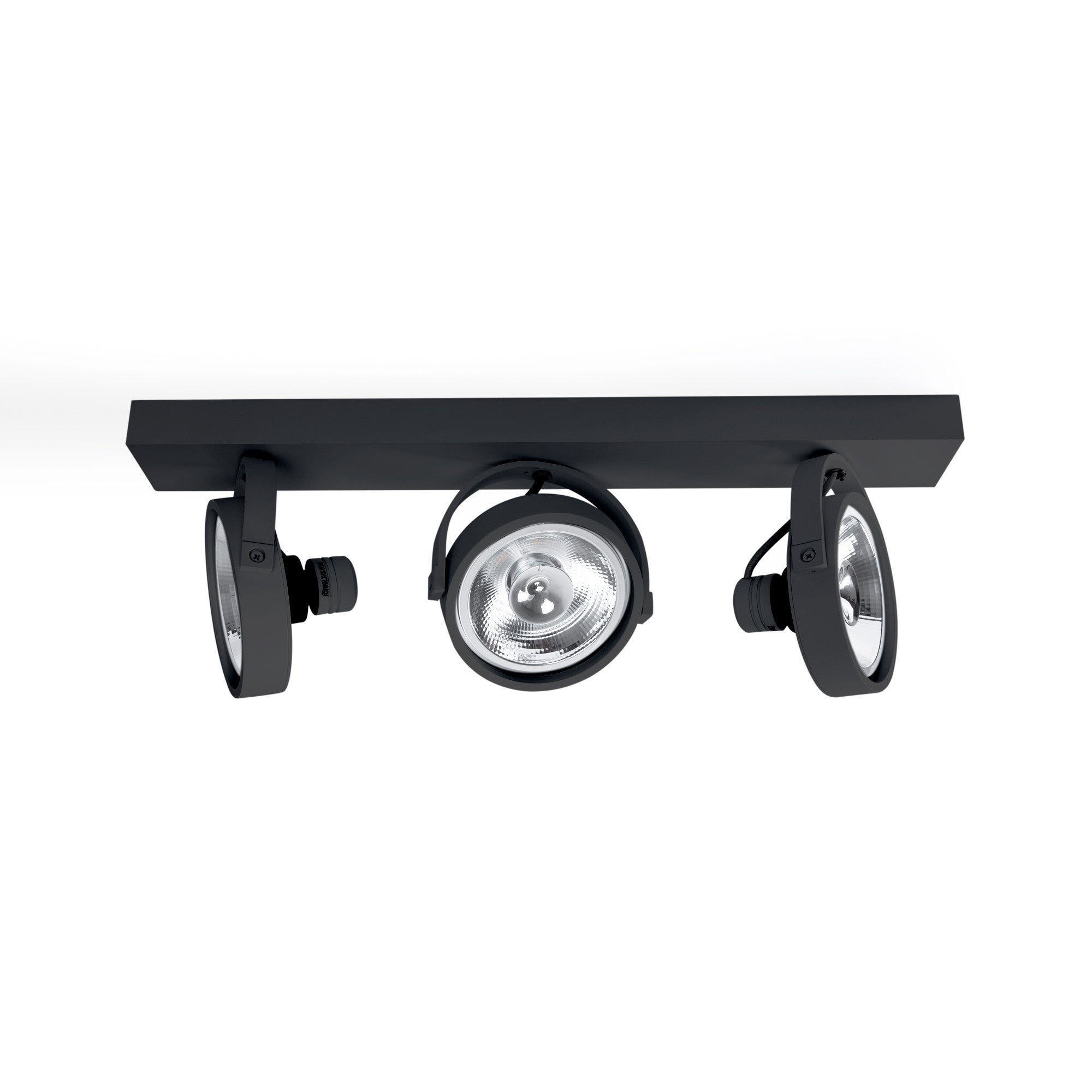Foco de techo triple orientable "IRIS" + 3 bombillas AR111 GU10