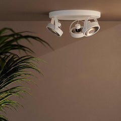 Aplique de techo triple orientable "IRIS 3" + 3 bombillas AR111