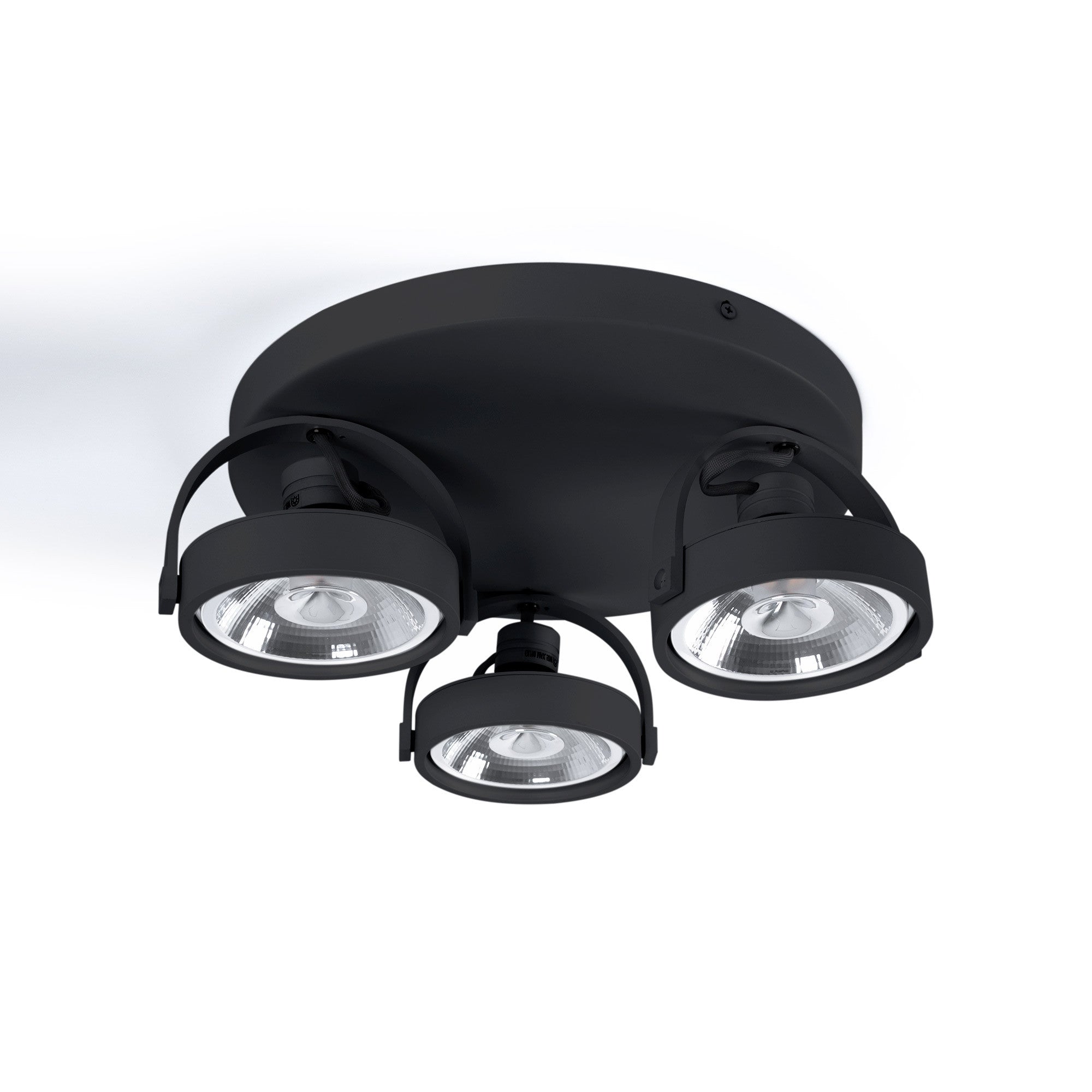 Aplique de techo triple orientable "IRIS 3" + 3 bombillas AR111
